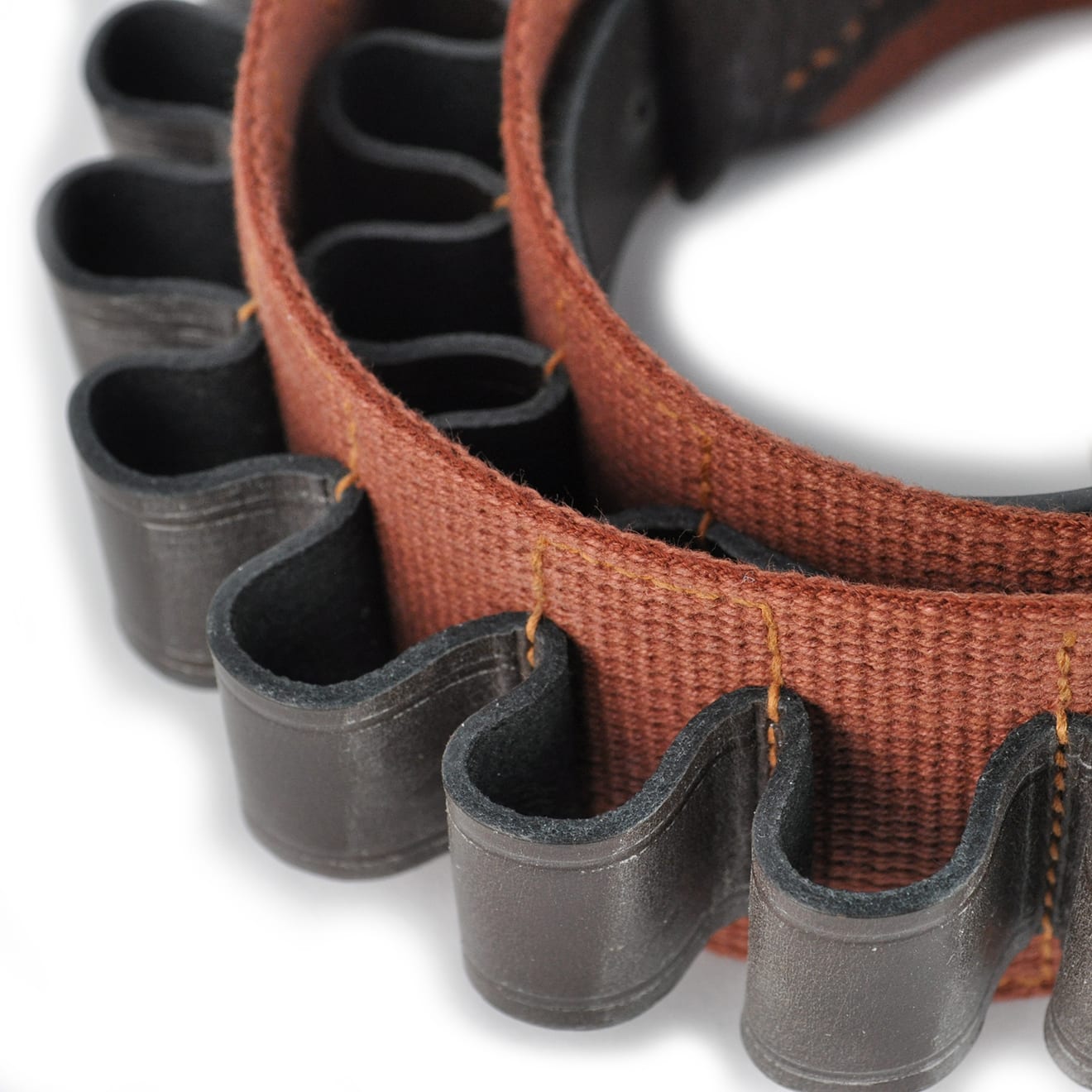 Brady Traditional English 12 Bore Web and Leather Belt Brown-2