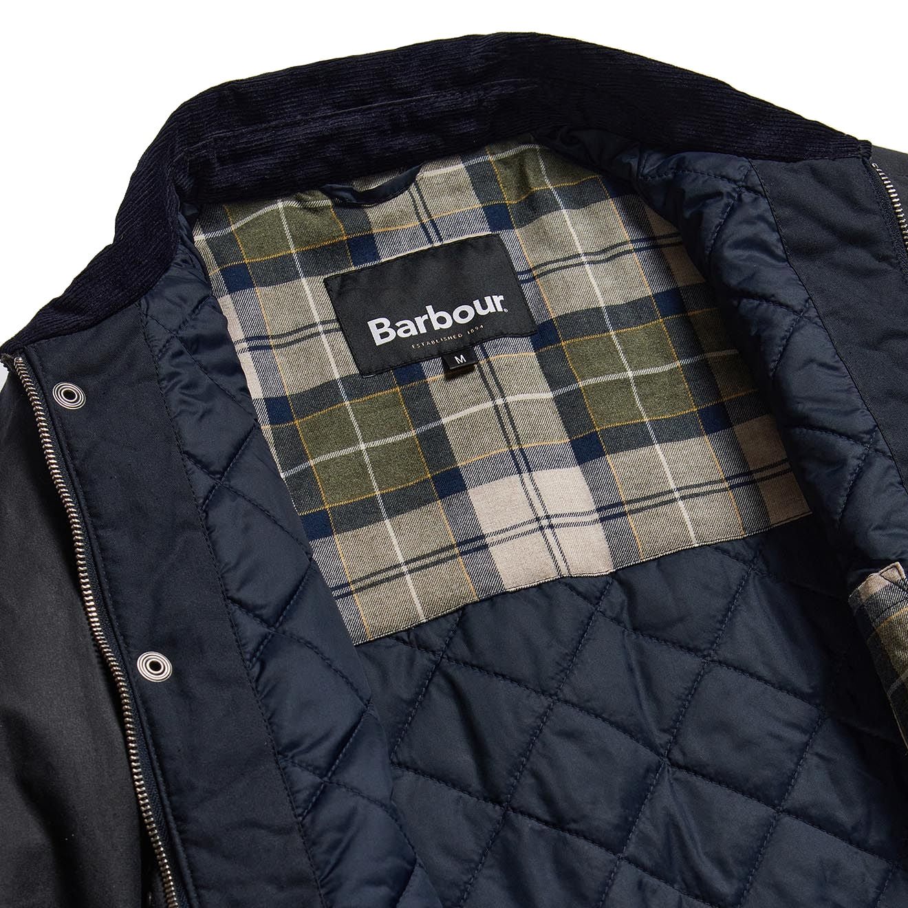 Barbour Ambleside Wax Jacket Navy - The Sporting Lodge