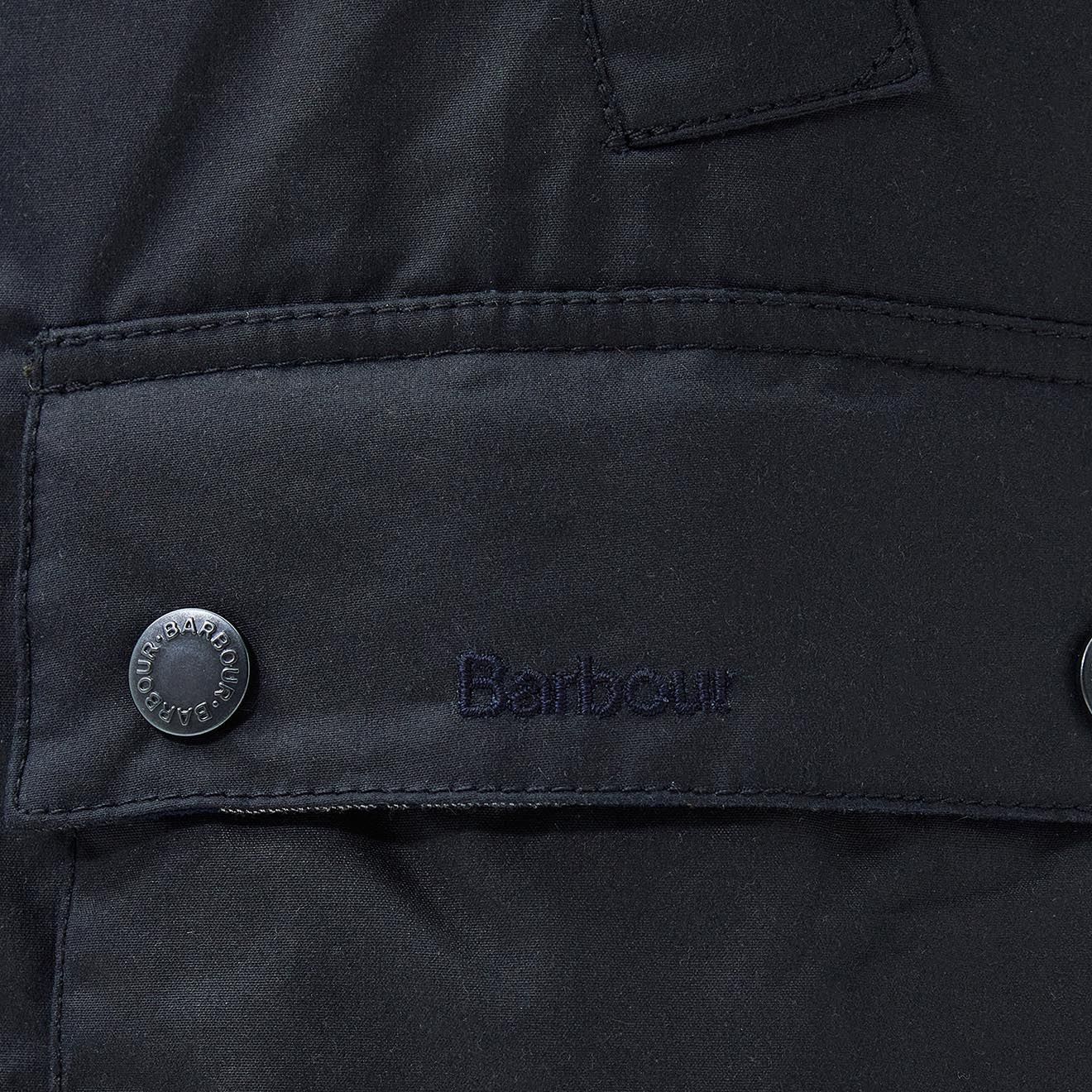 Barbour Ambleside Wax Jacket Navy - The Sporting Lodge