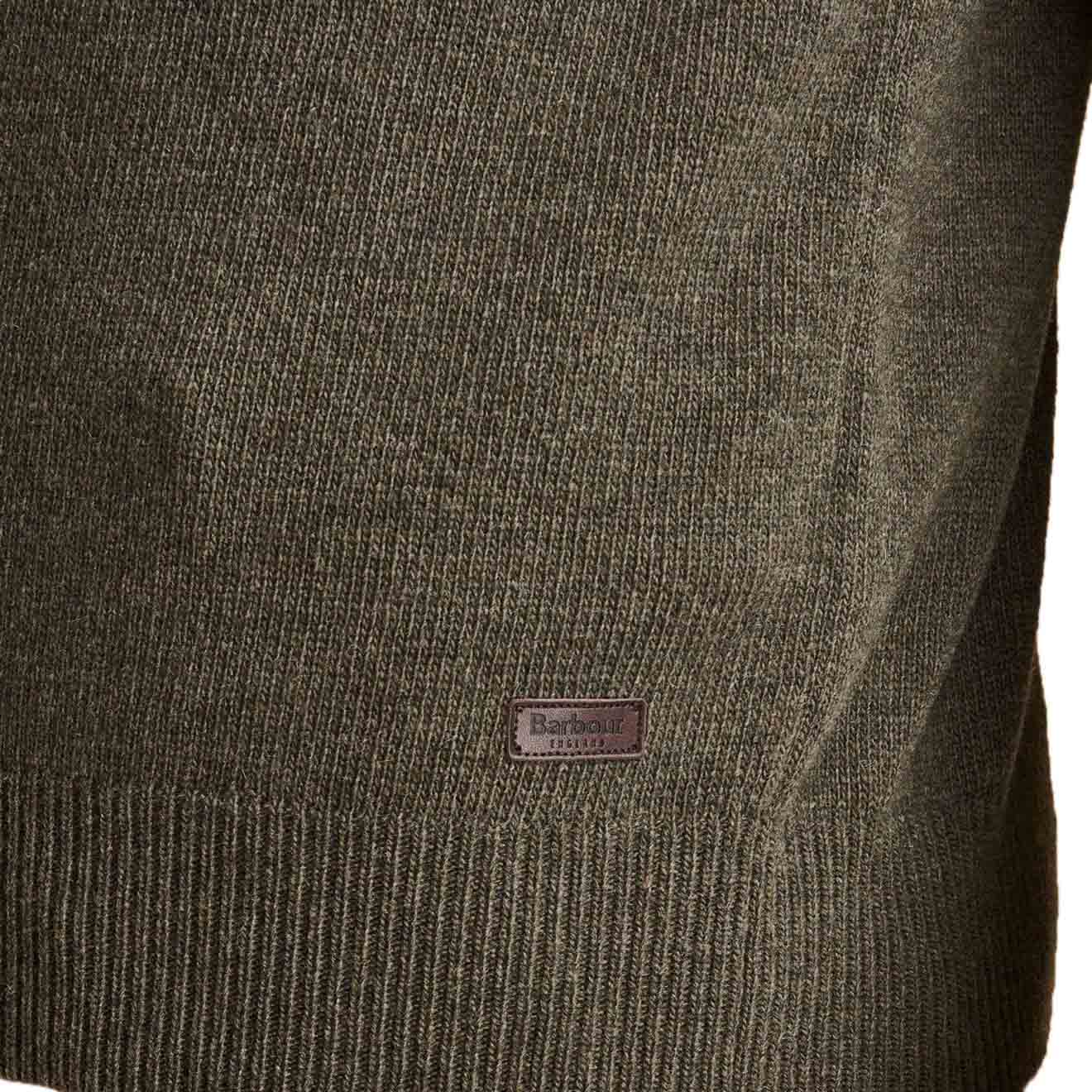 Barbour Nelson Essential V-Neck Knit Seaweed - The Sporting Lodge