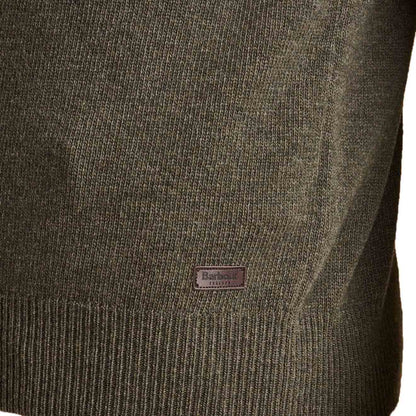 Barbour Nelson Essential V-Neck Knit Seaweed - The Sporting Lodge