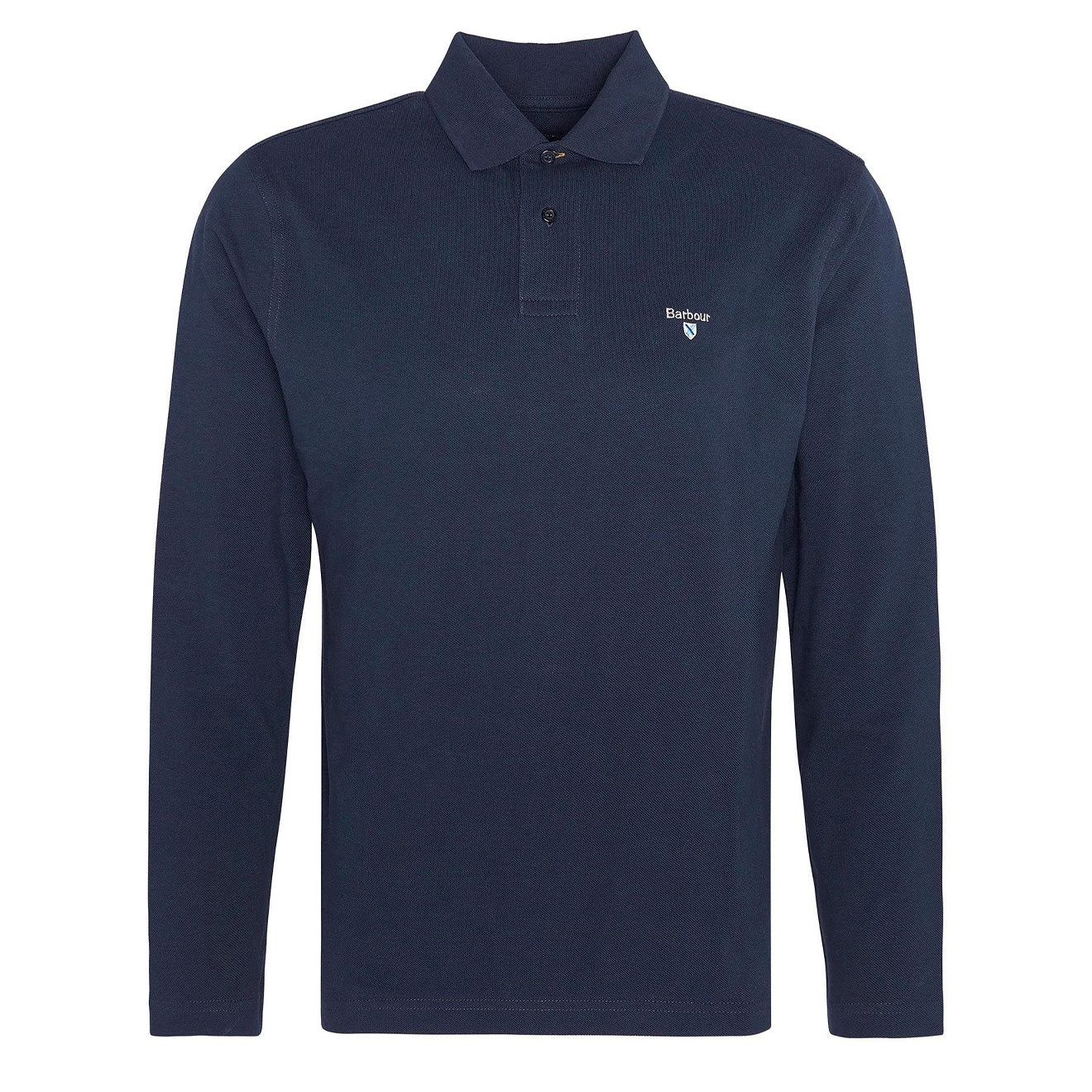 Barbour Original Sports Tailored L/S Polo Shirt Navy - The Sporting Lodge