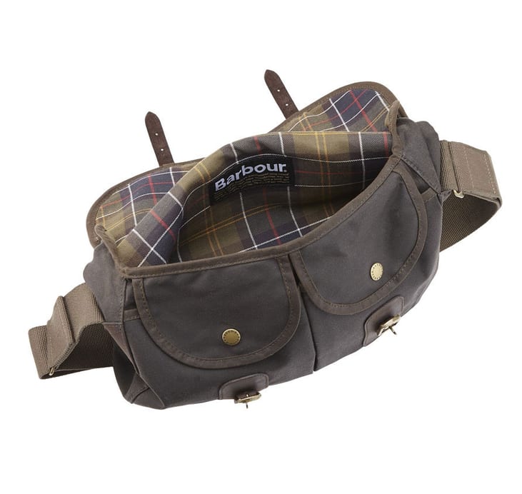 Barbour Wax Leather Tarras Bag Olive - The Sporting Lodge