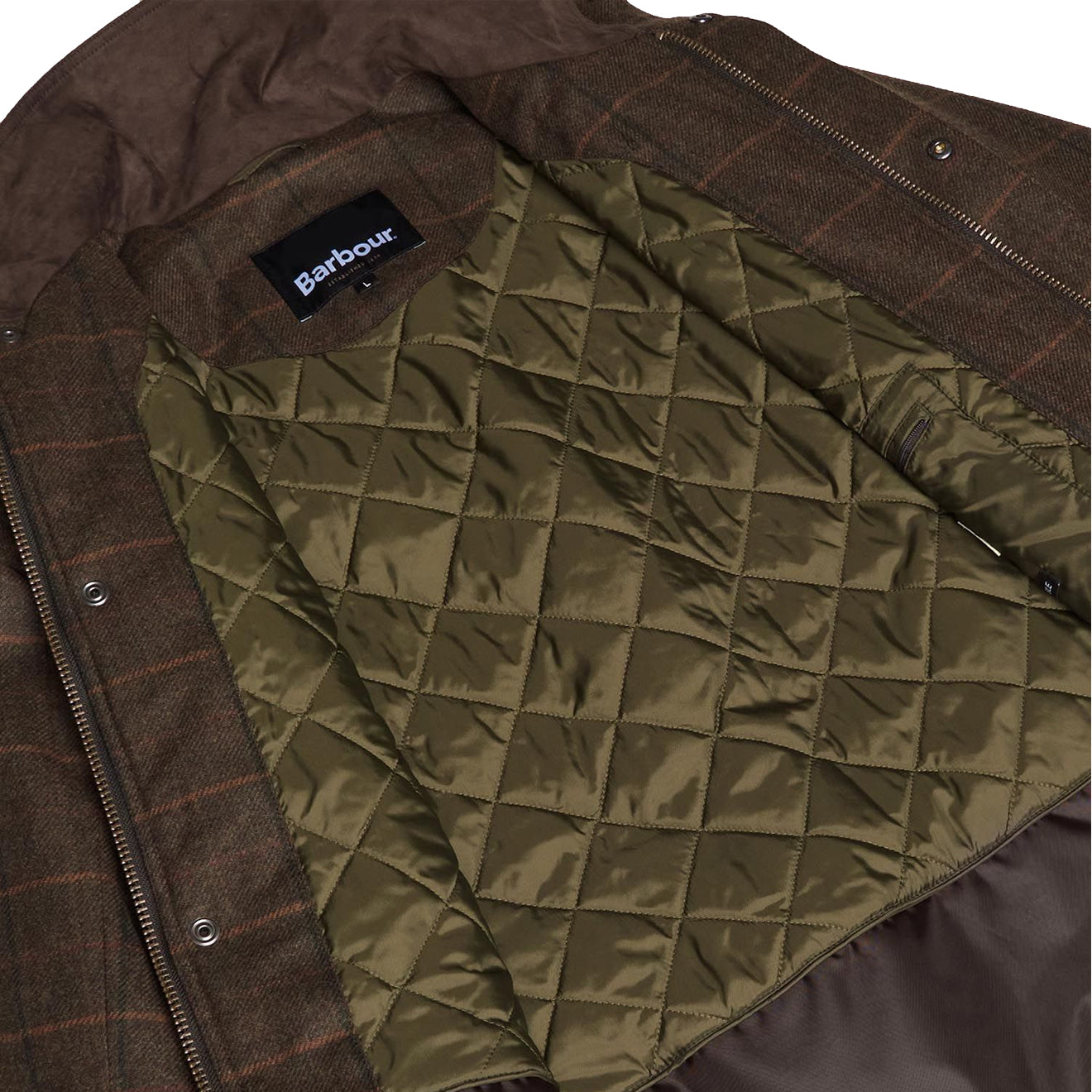 Barbour Wool Beaconsfield Jacket Burnhill Brown Check-2