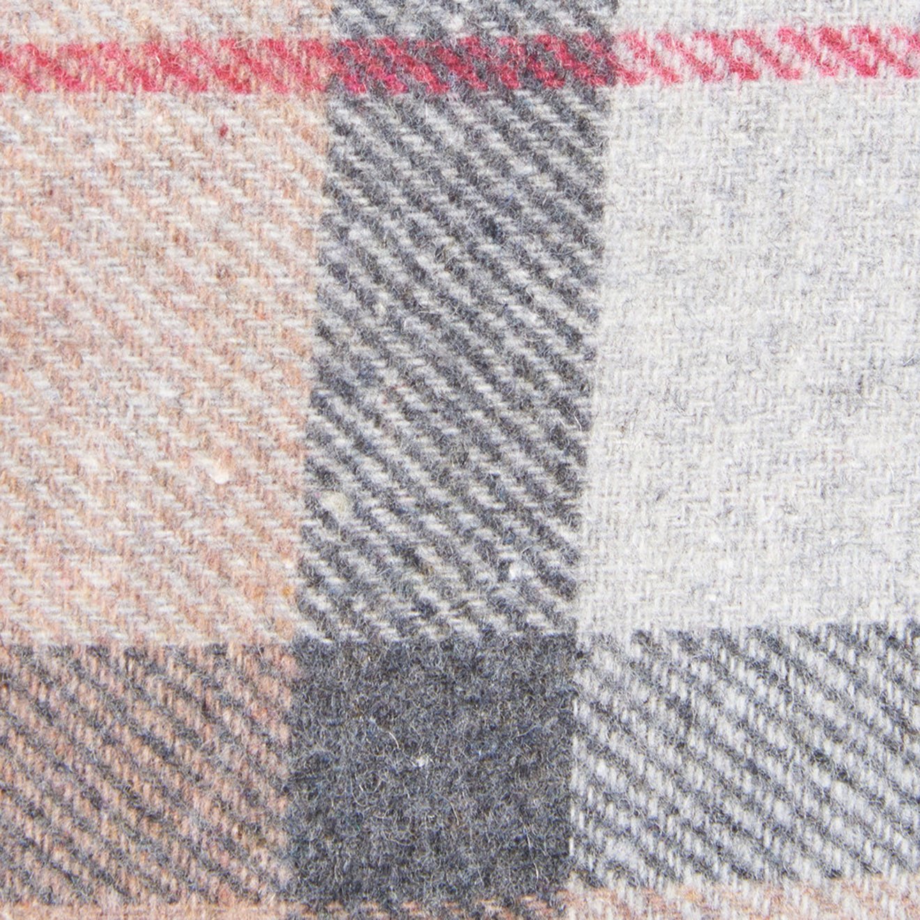 Barbour Wool Dog Coat Taupe / Pink - The Sporting Lodge