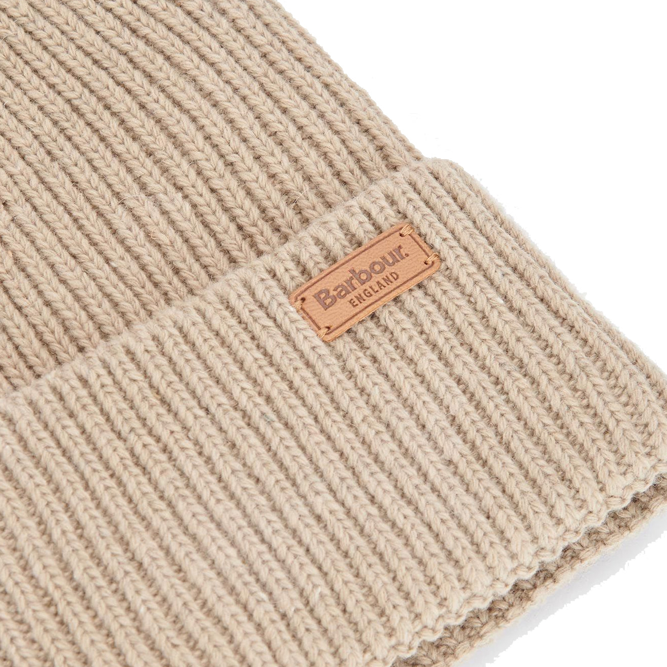 Barbour Amble Beanie Hat White Pepper - The Sporting Lodge