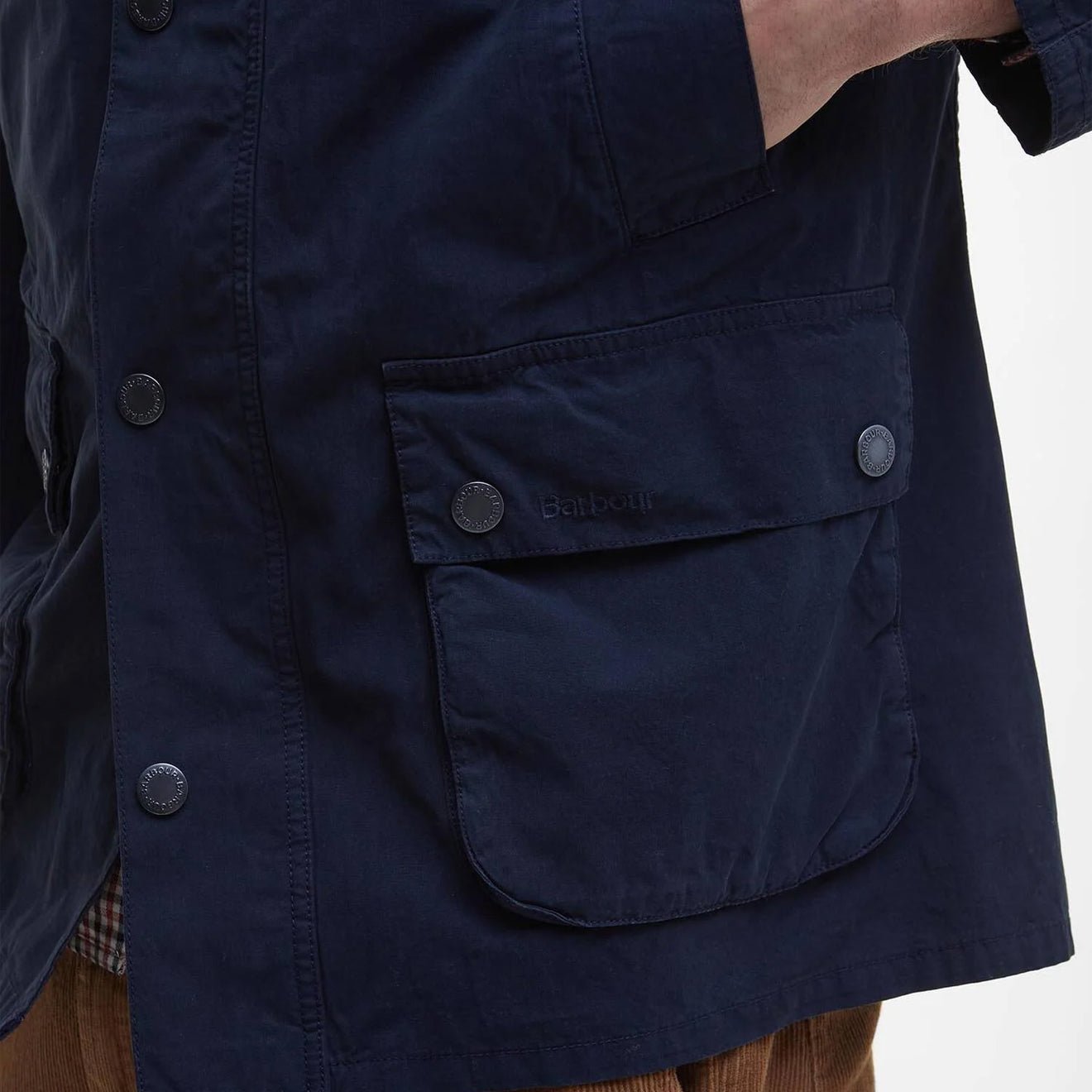 Barbour Ashby Casual Jacket Navy - The Sporting Lodge