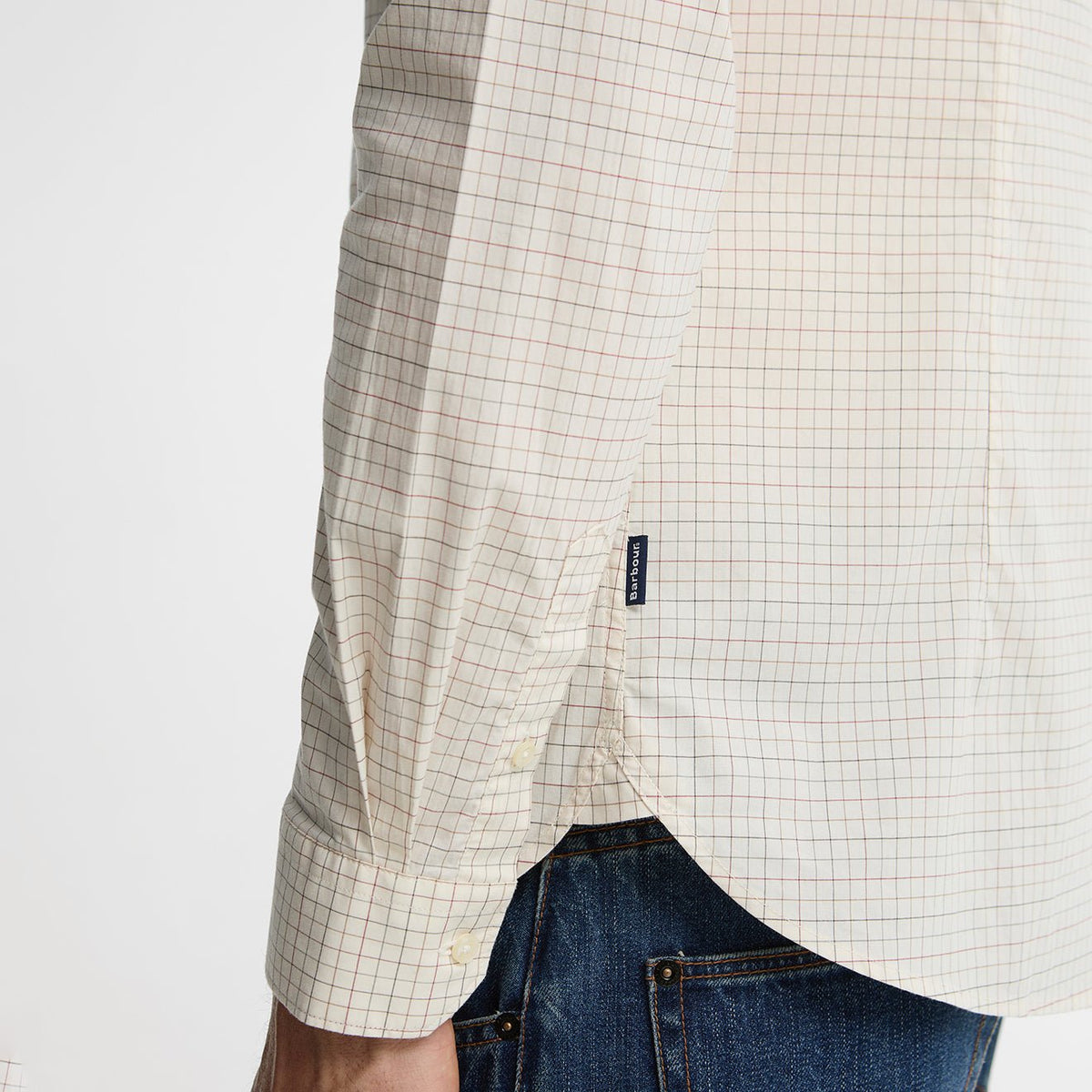 Barbour Ashfield Tailored Tattersall Shirt Whisper White
