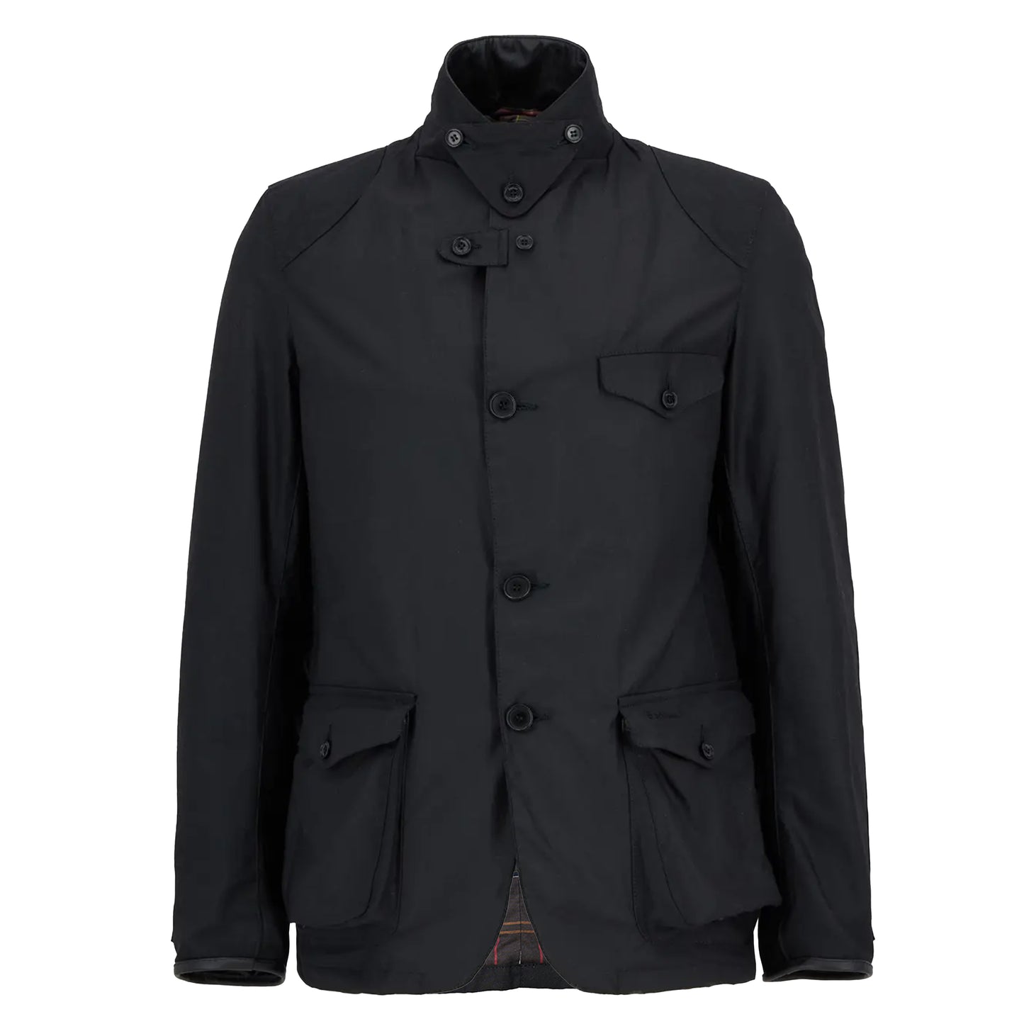 Barbour Beacon Sports Wax Jacket Black - The Sporting Lodge