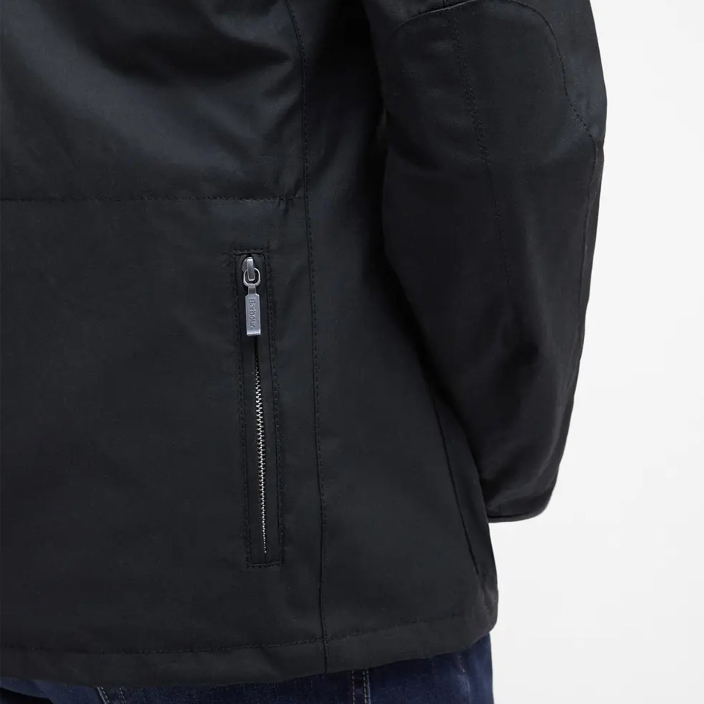 Barbour Beacon Sports Wax Jacket Black - The Sporting Lodge