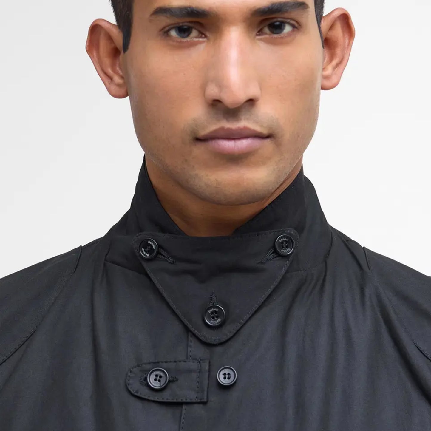 Barbour Beacon Sports Wax Jacket Black - The Sporting Lodge