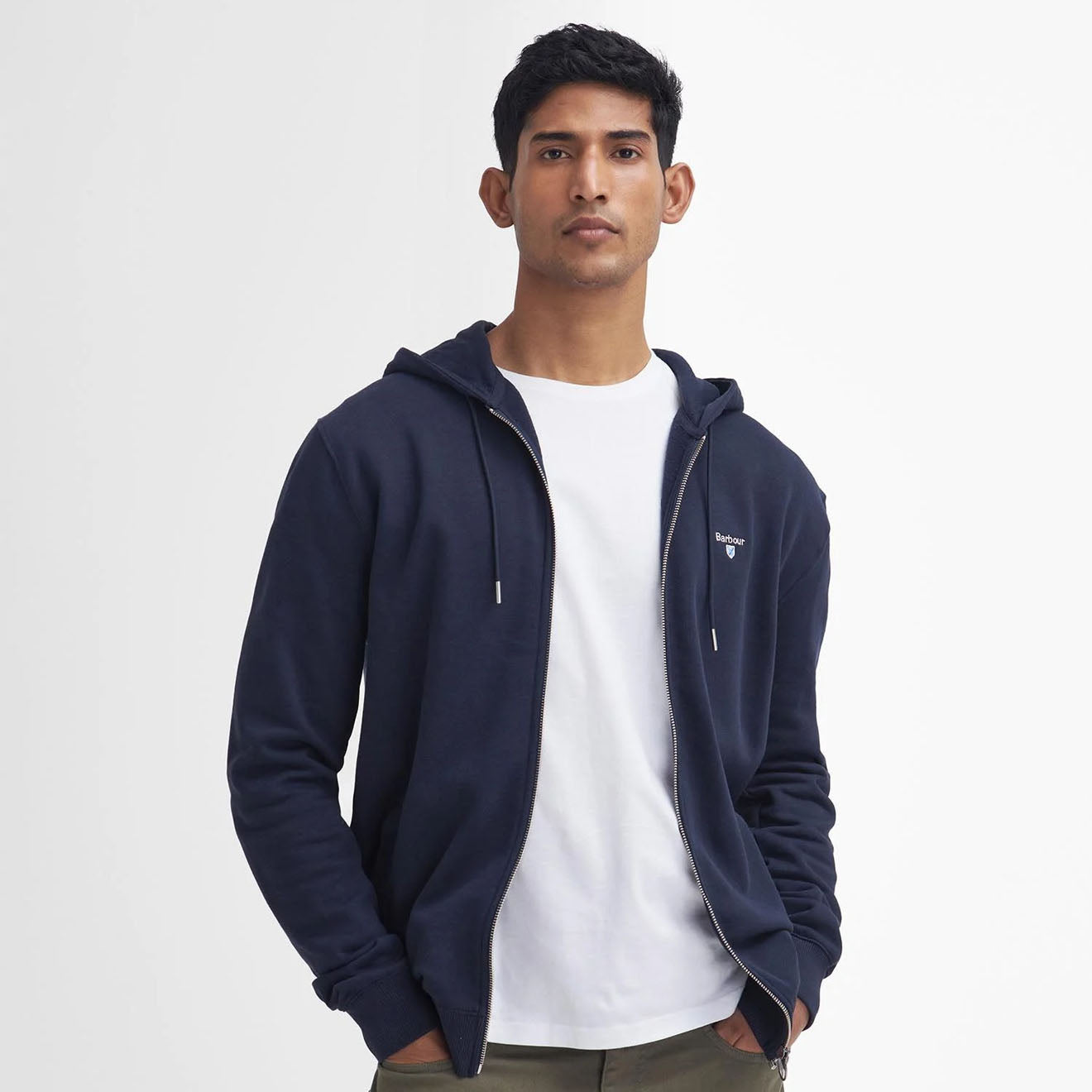 Barbour Beckhill Hoodie Navy - The Sporting Lodge