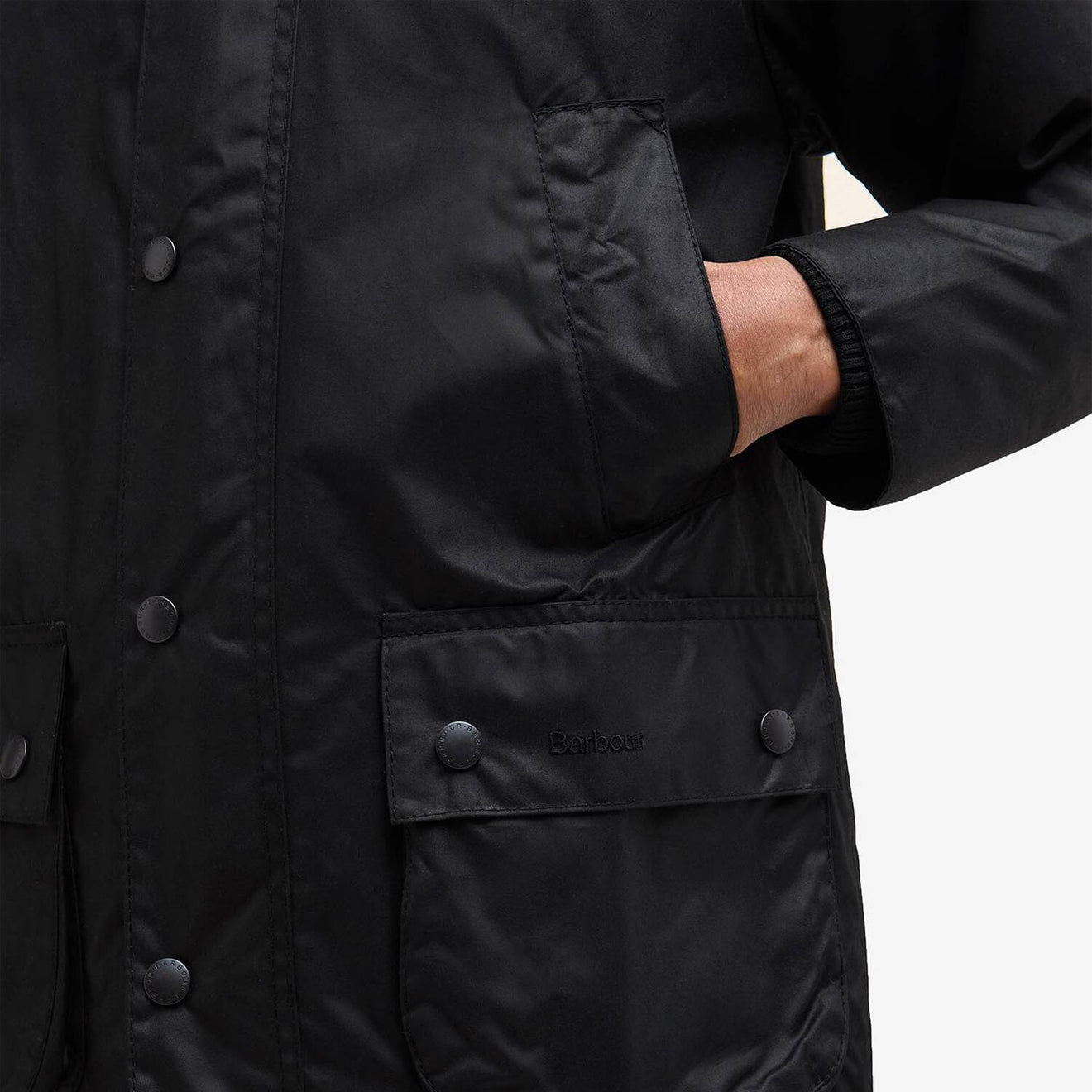 Barbour Bedale Wax Jacket Black - The Sporting Lodge
