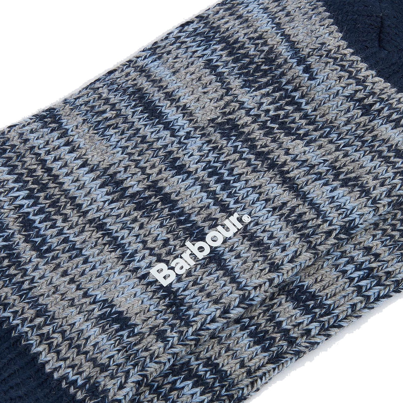 Barbour Bedrock Boot Sock Navy Mix - The Sporting Lodge