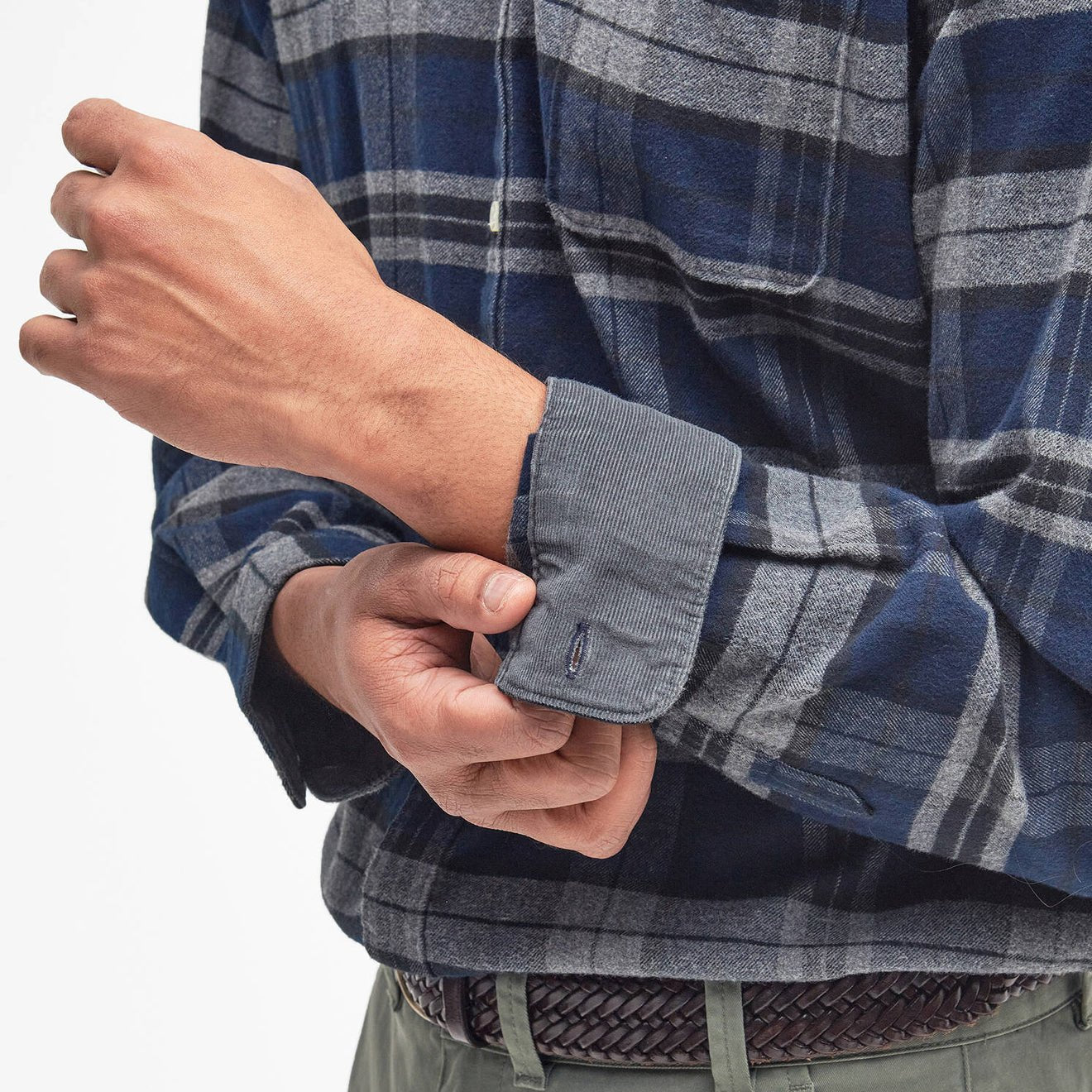 Barbour Betsom Tailored Checked Shirt Grey Marl - The Sporting Lodge