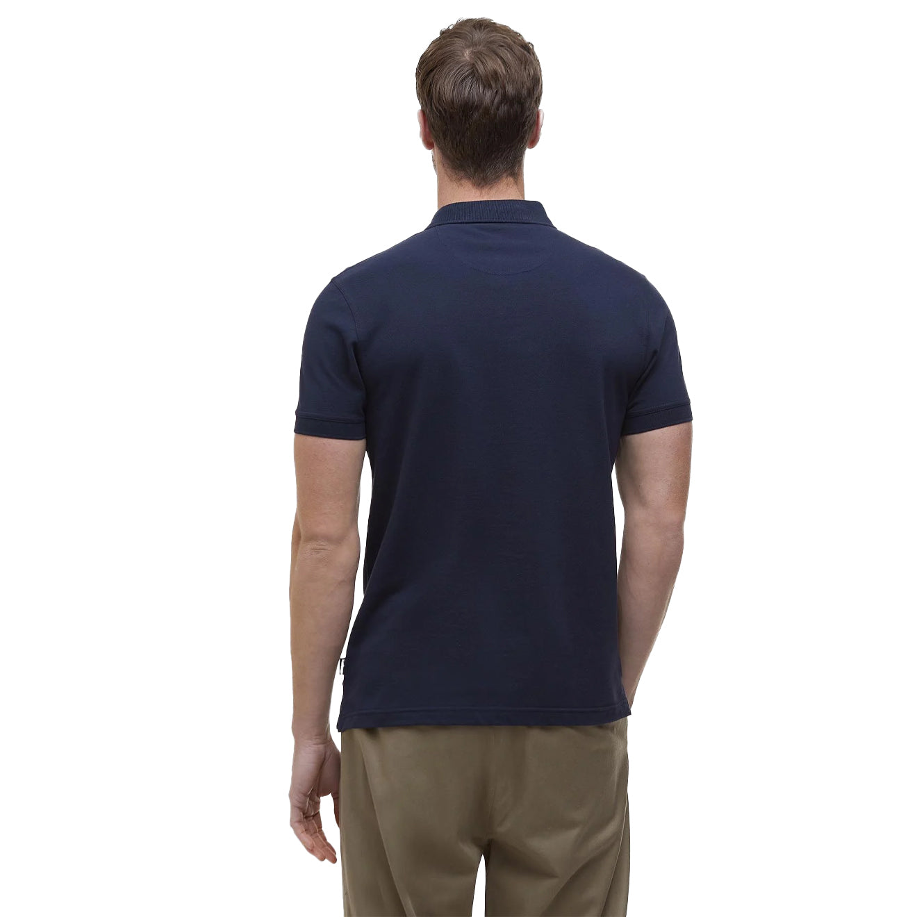Barbour Blaine Polo Shirt Navy/Pine - The Sporting Lodge