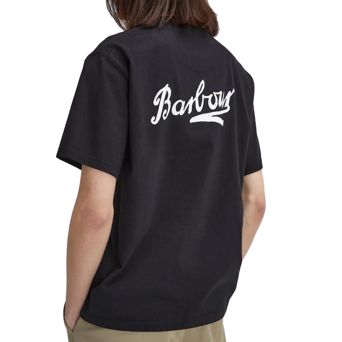 Barbour Bowery Oversized Graphic T-Shirt Black - The Sporting Lodge