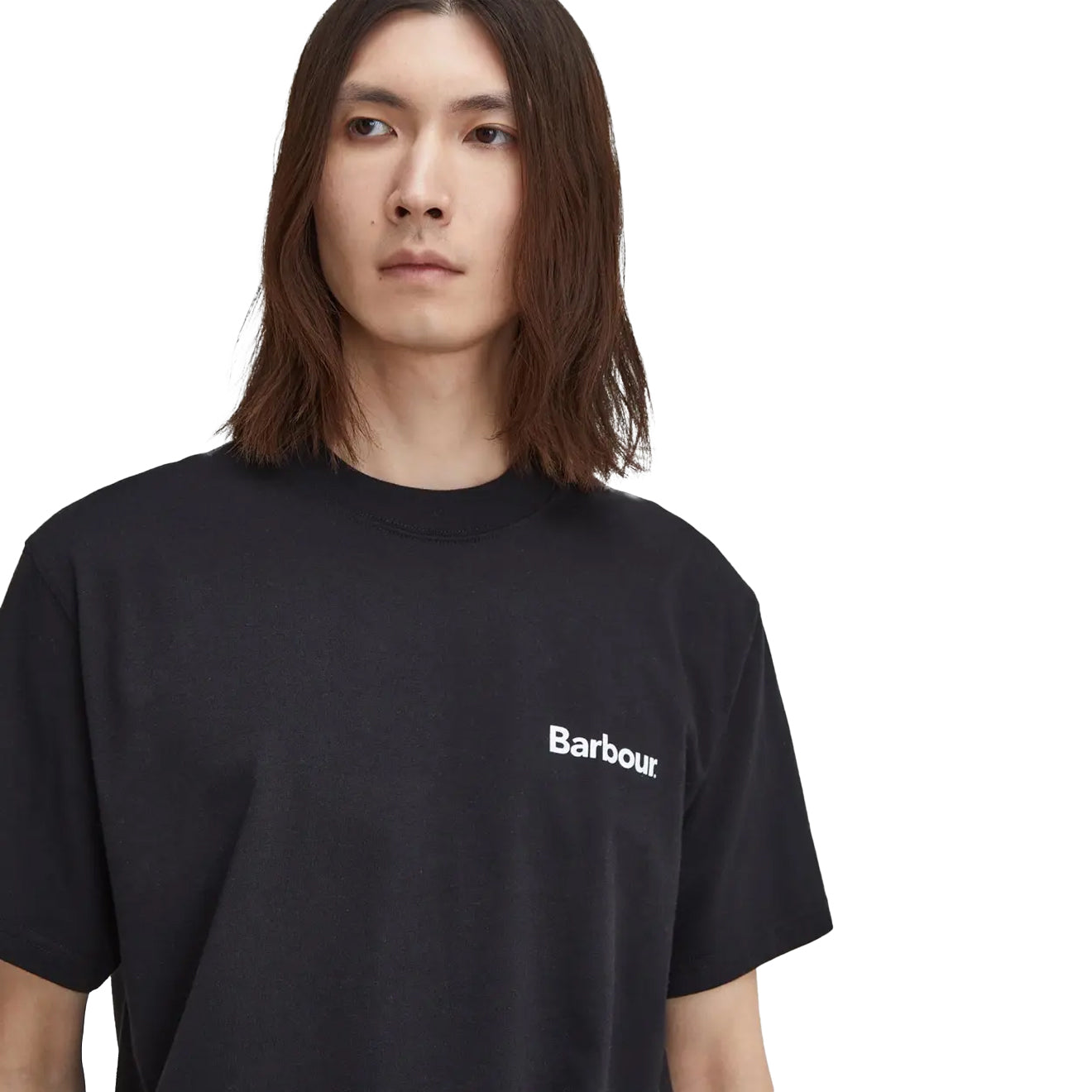 Barbour Bowery Oversized Graphic T-Shirt Black - The Sporting Lodge