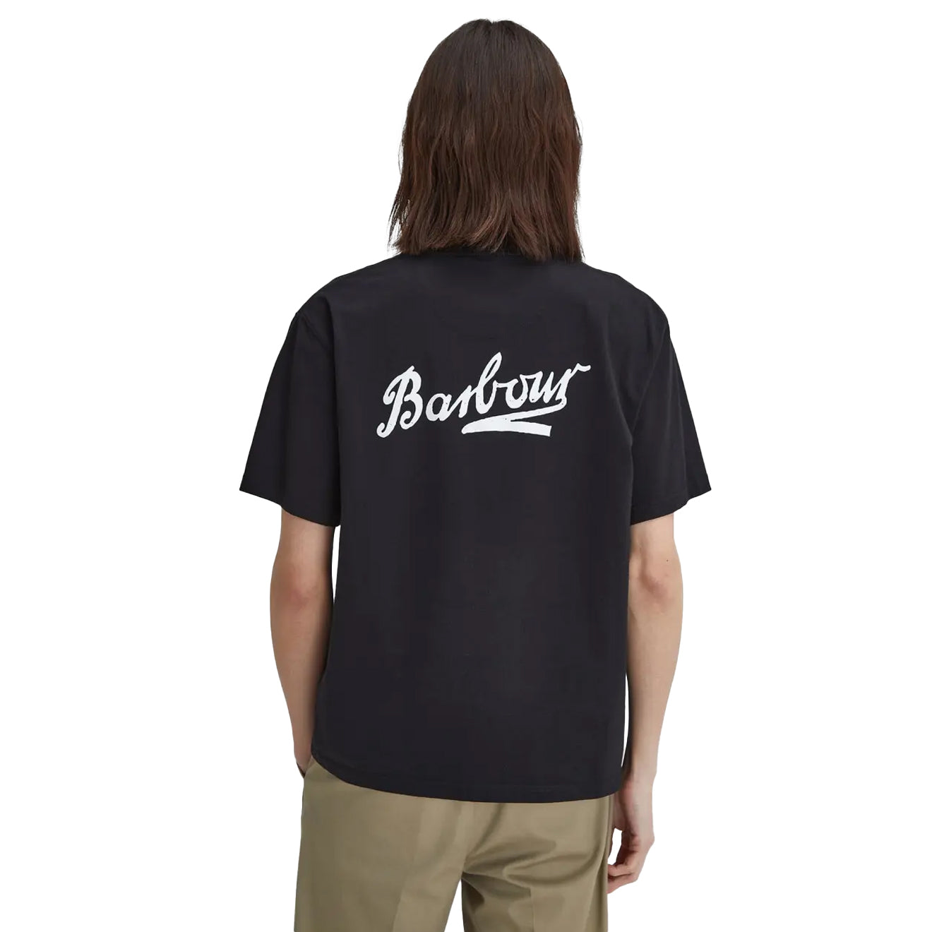 Barbour Bowery Oversized Graphic T-Shirt Black - The Sporting Lodge