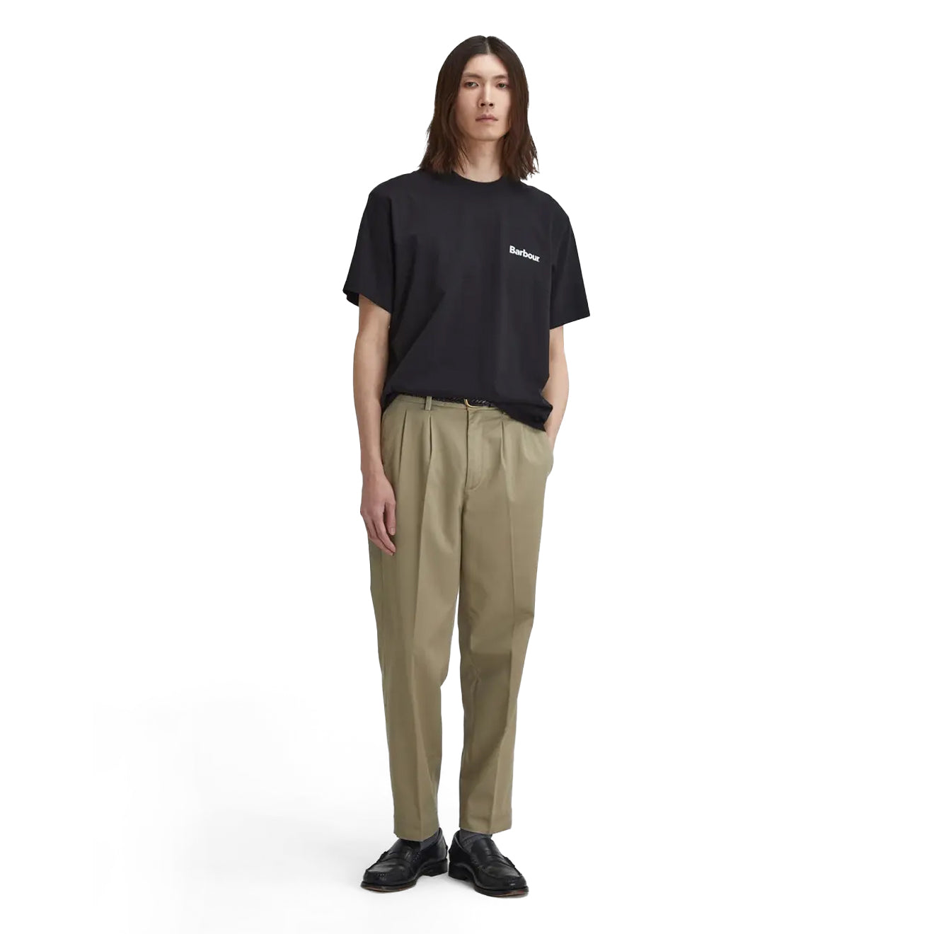 Barbour Bowery Oversized Graphic T-Shirt Black - The Sporting Lodge