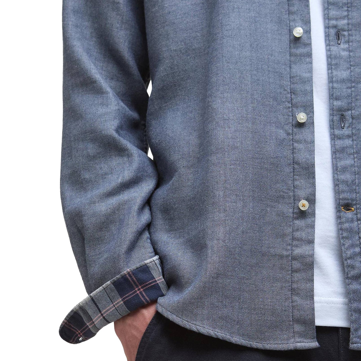 Barbour Buckley Tailored L/S Shirt Dark Navy - The Sporting Lodge