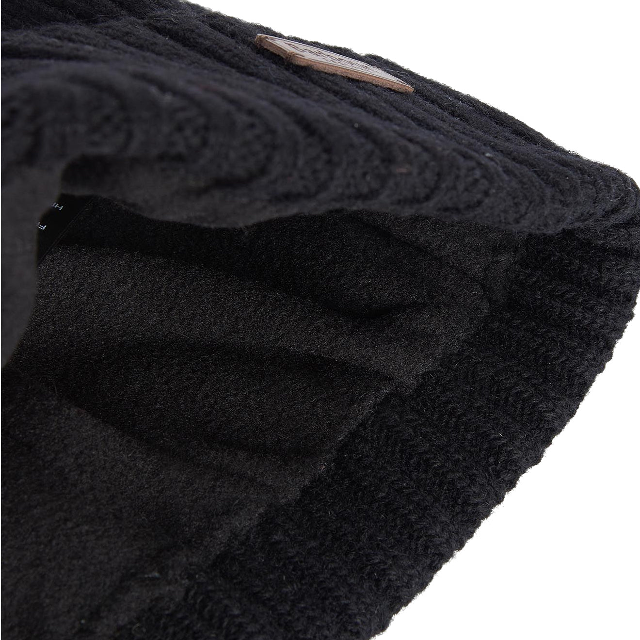 Barbour Carlton Beanie Hat Black - The Sporting Lodge