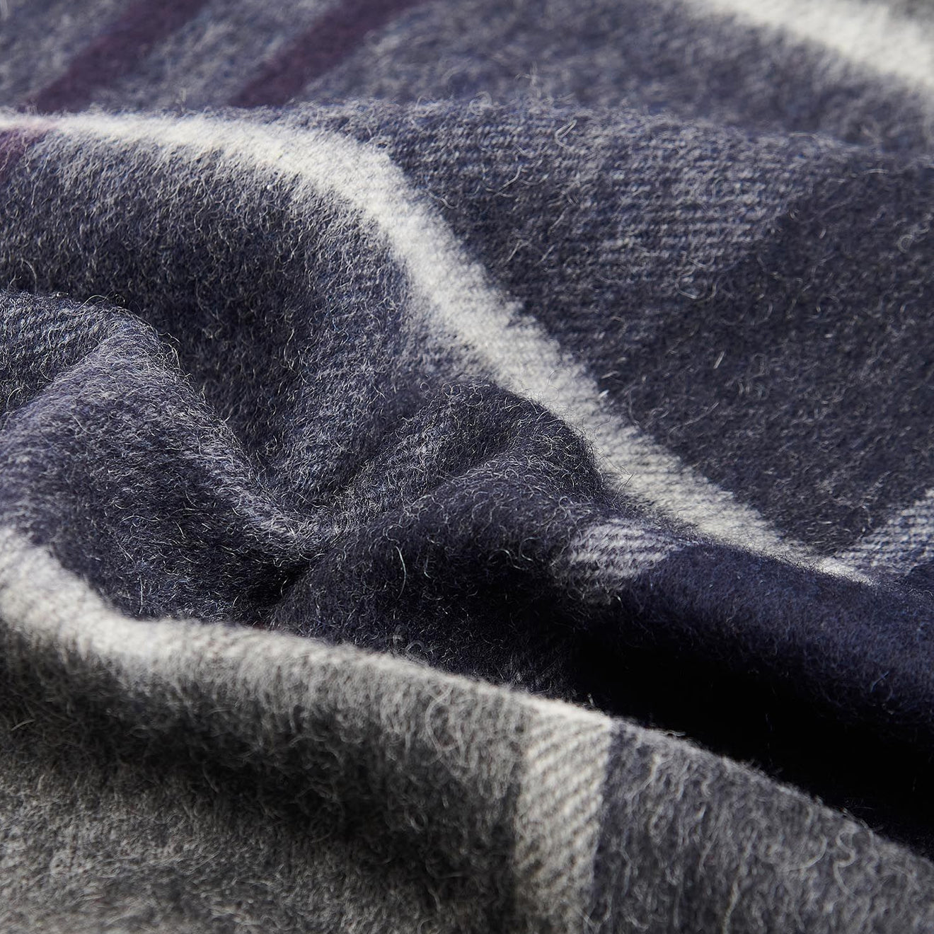 Barbour Carrbridge Tartan Scarf Classic Black Slate Tartan - The Sporting Lodge