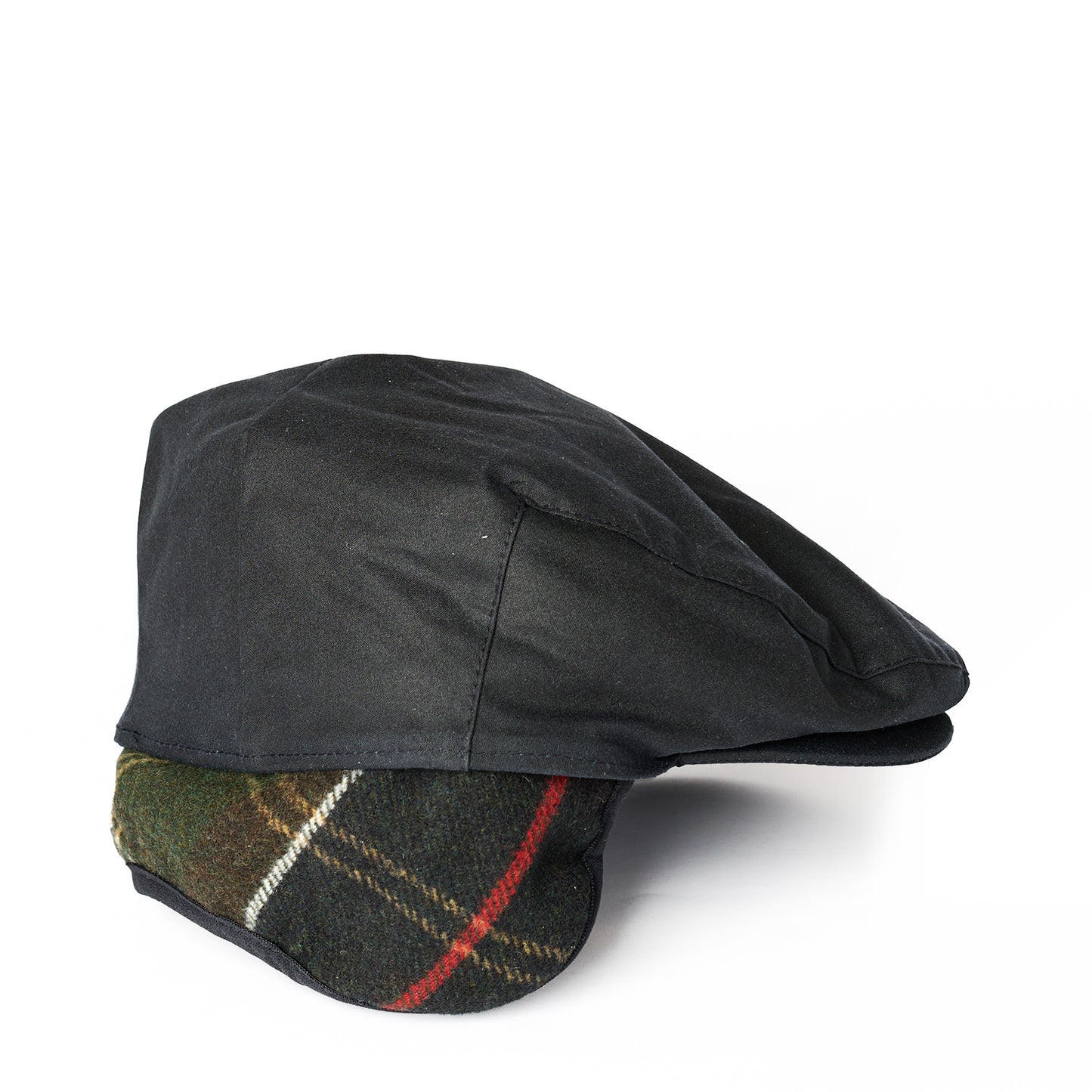 Barbour Cheviot Wax Flat Cap Navy - The Sporting Lodge