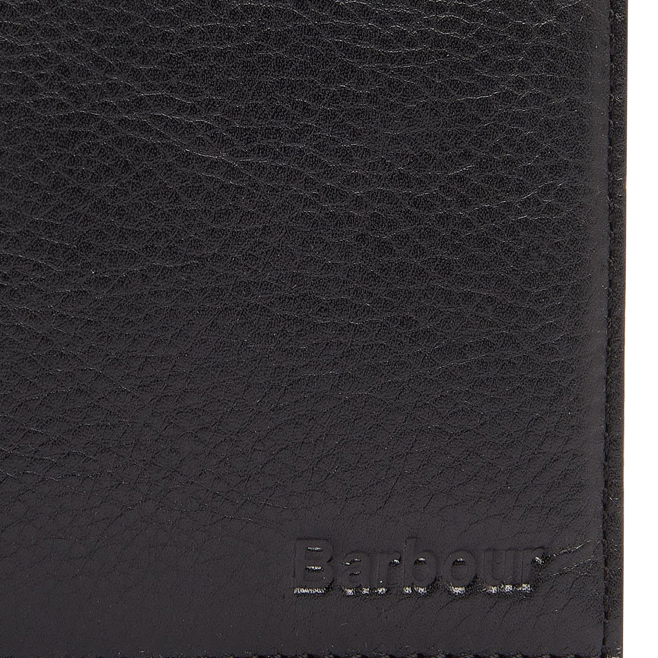 Barbour Colwell Leather Billfold Wallet Black/Classic - The Sporting Lodge
