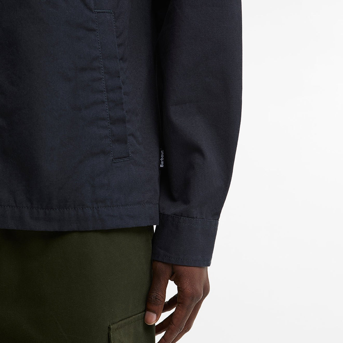 Barbour Cord Collar Twill Overshirt Dark Navy