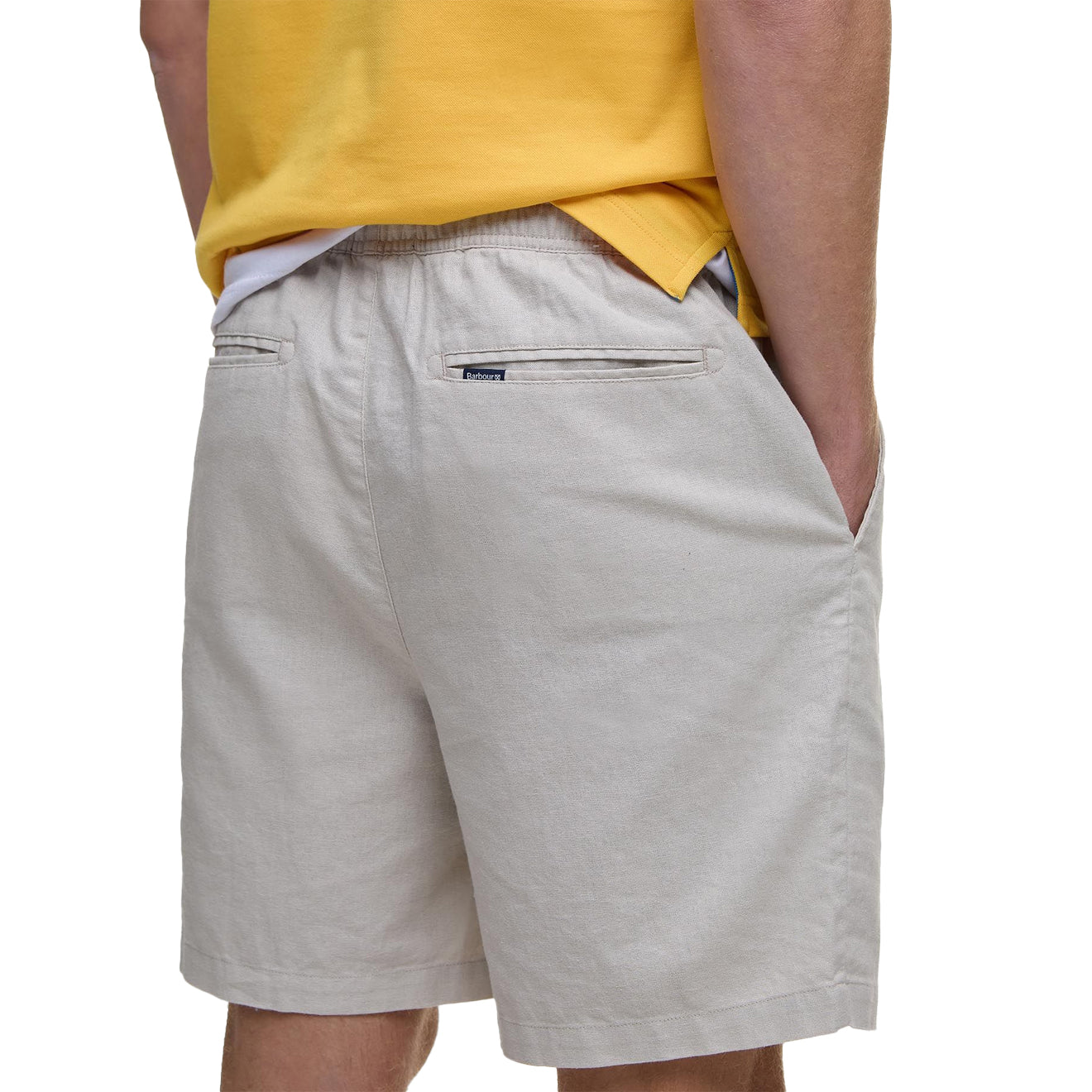Barbour Cotton Linen Relaxed Short Mist - The Sporting Lodge
