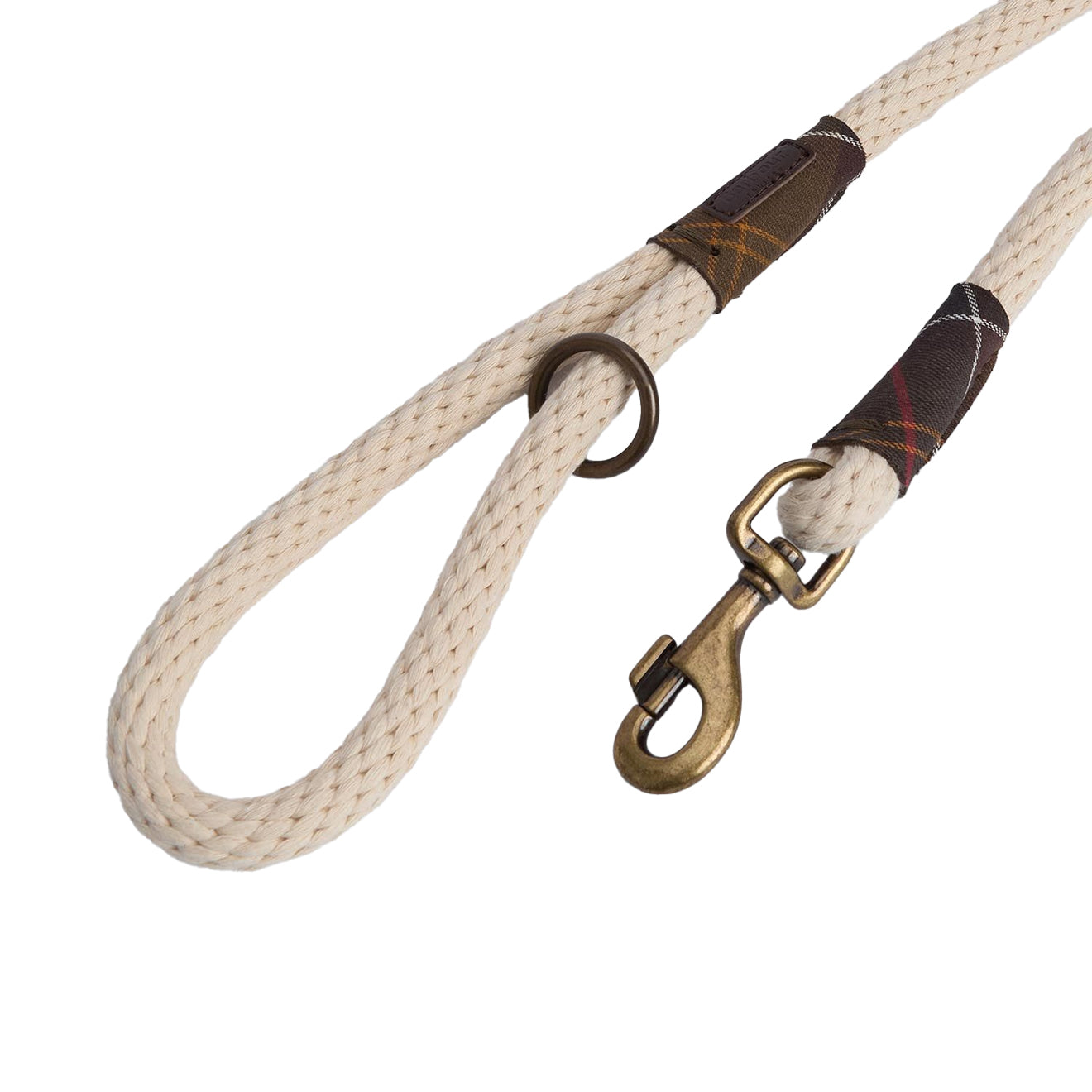 Barbour Cotton Rope Dog Lead Natural/Classic - The Sporting Lodge