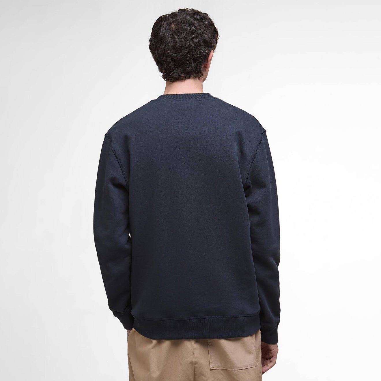 Barbour Cragwell Relaxed Crew Neck Sweatshirt Dark Navy - The Sporting Lodge
