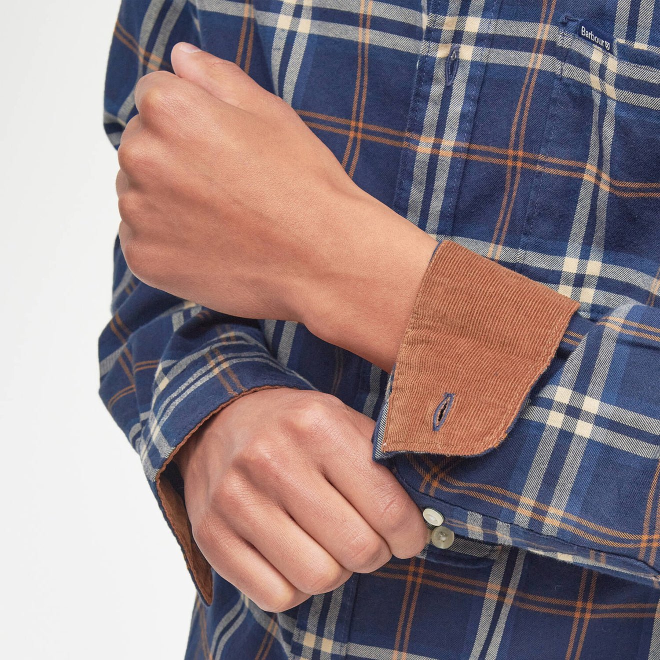 Barbour Crossfell Tailored Checked Shirt Blue - The Sporting Lodge