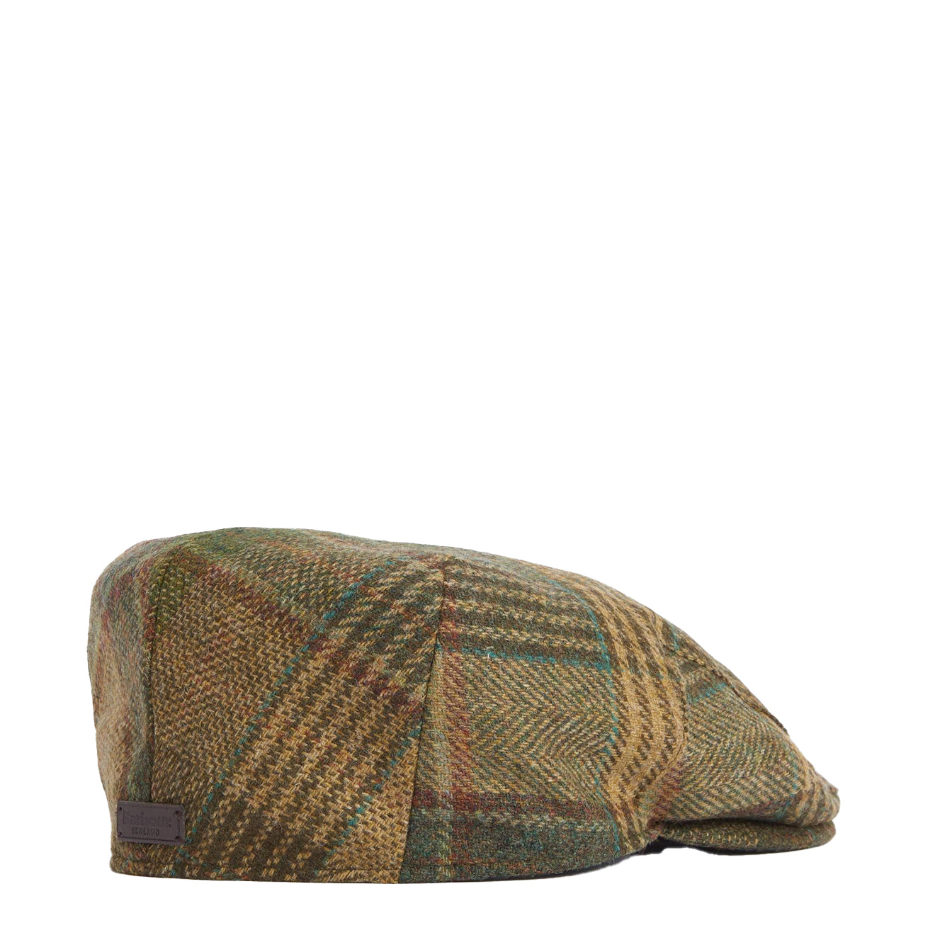 Barbour Deveron Tweed Flat Cap Green Mix - The Sporting Lodge