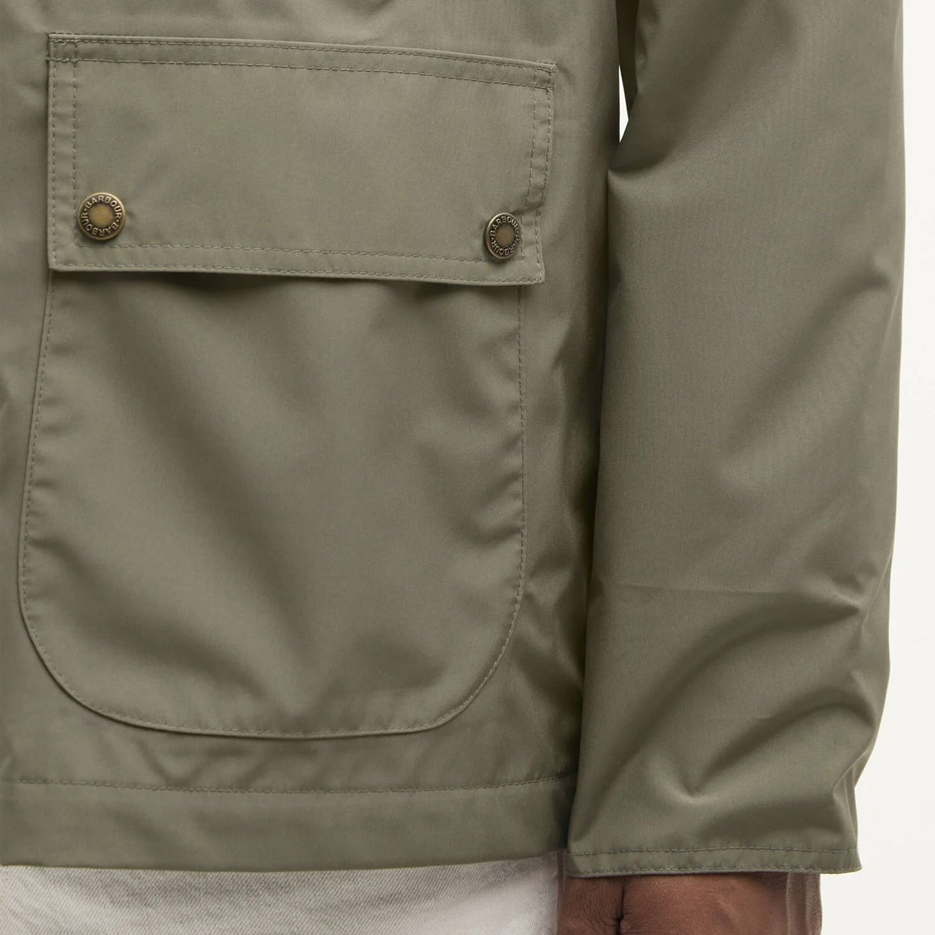 Barbour Domus Waterproof Jacket Dusty Olive - The Sporting Lodge