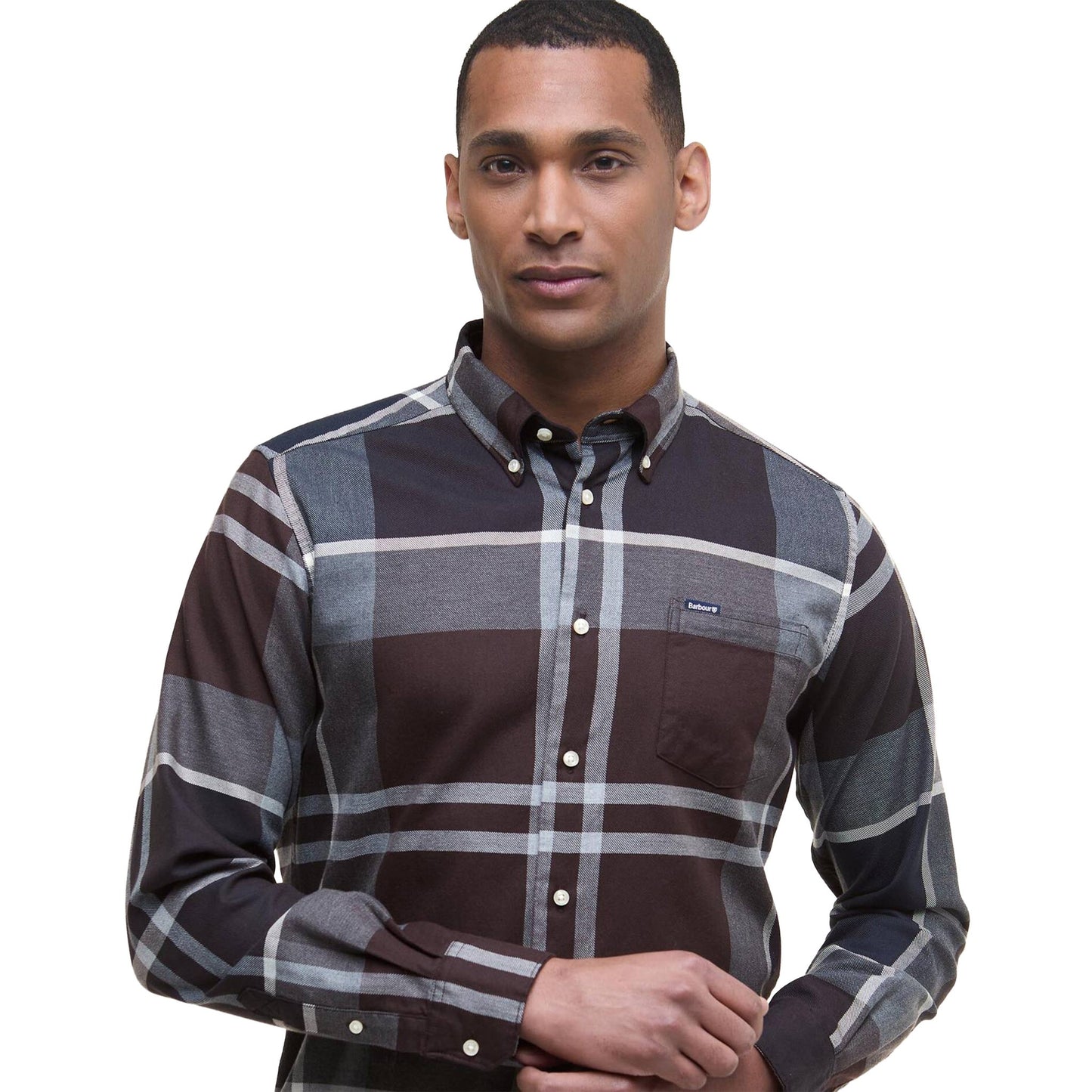 Barbour Dunoon Tailored L/S Shirt Midnight Oak Tartan - The Sporting Lodge