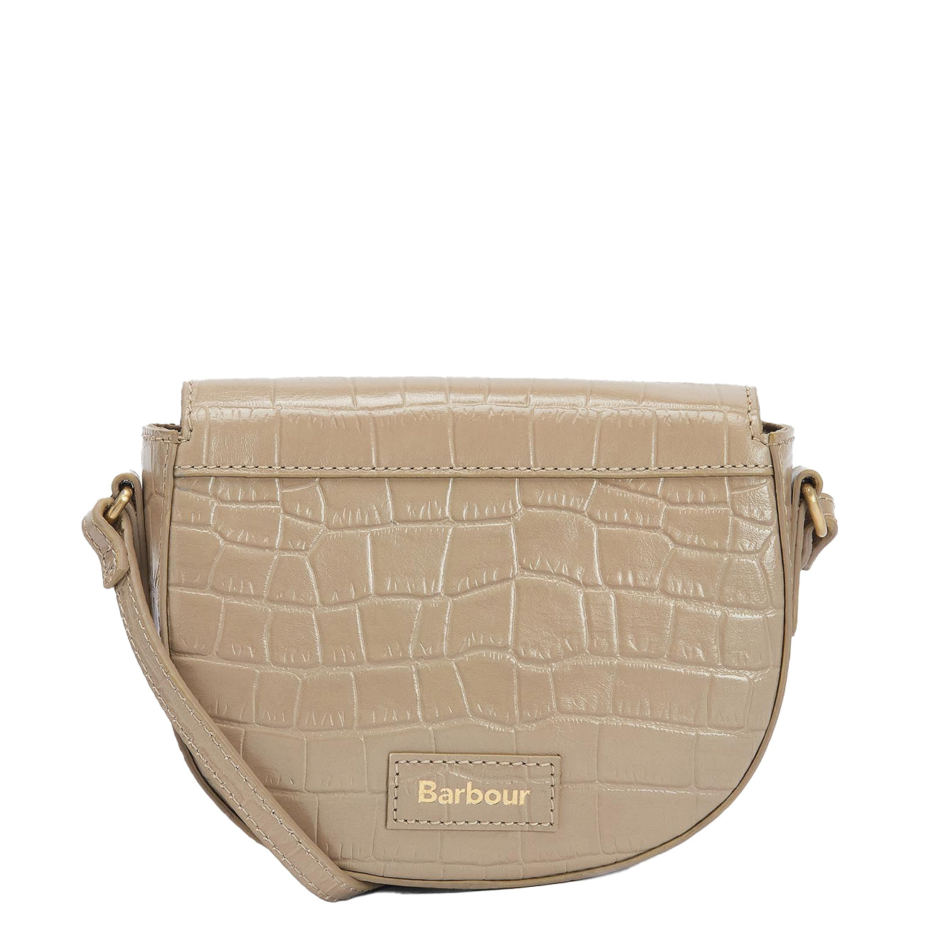 Barbour Eilein Leather Saddle Bag Honey - The Sporting Lodge