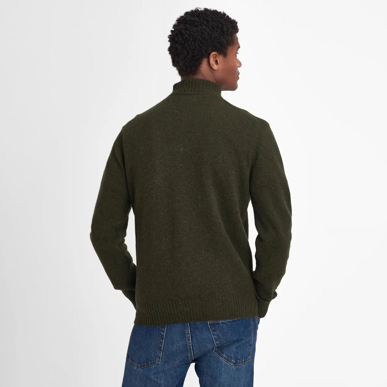 Barbour Essential Half Zip Jumper Seaweed - The Sporting Lodge
