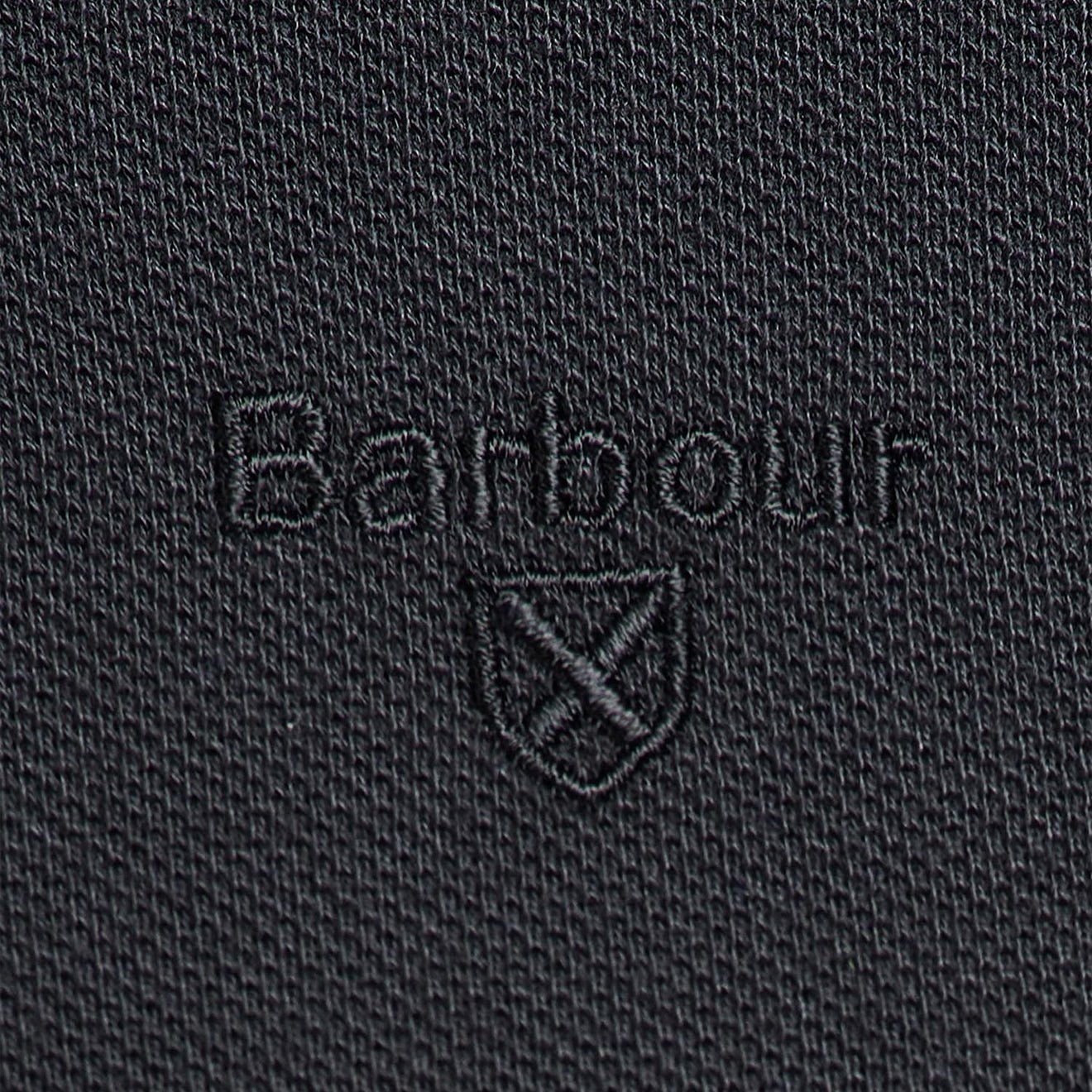 Barbour Essential L/S Polo Shirt Black - The Sporting Lodge