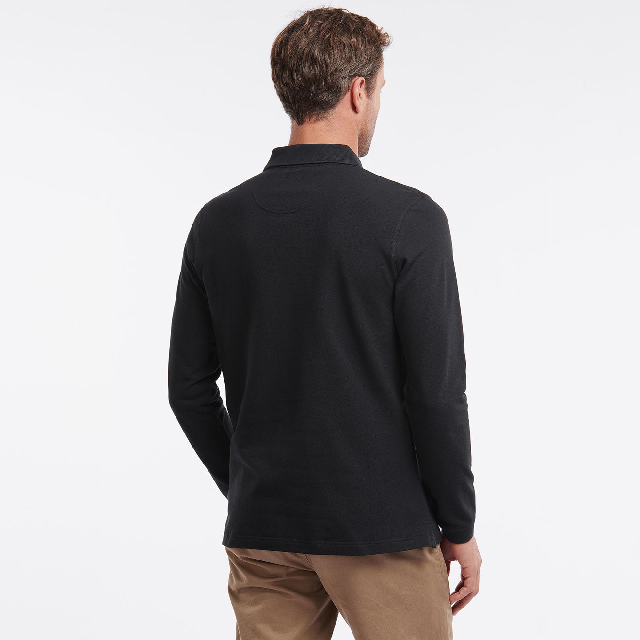 Barbour Essential L/S Polo Shirt Black