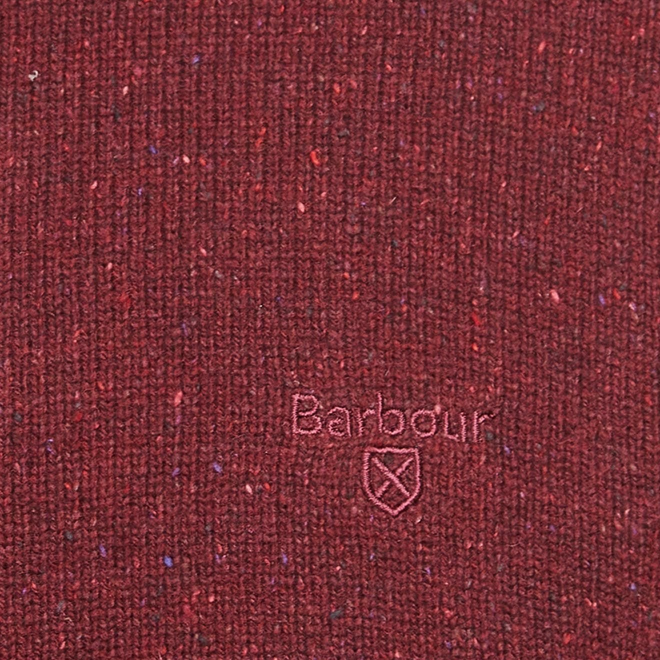 Barbour Essential Tisbury Crew Neck Sweater Ruby - The Sporting Lodge