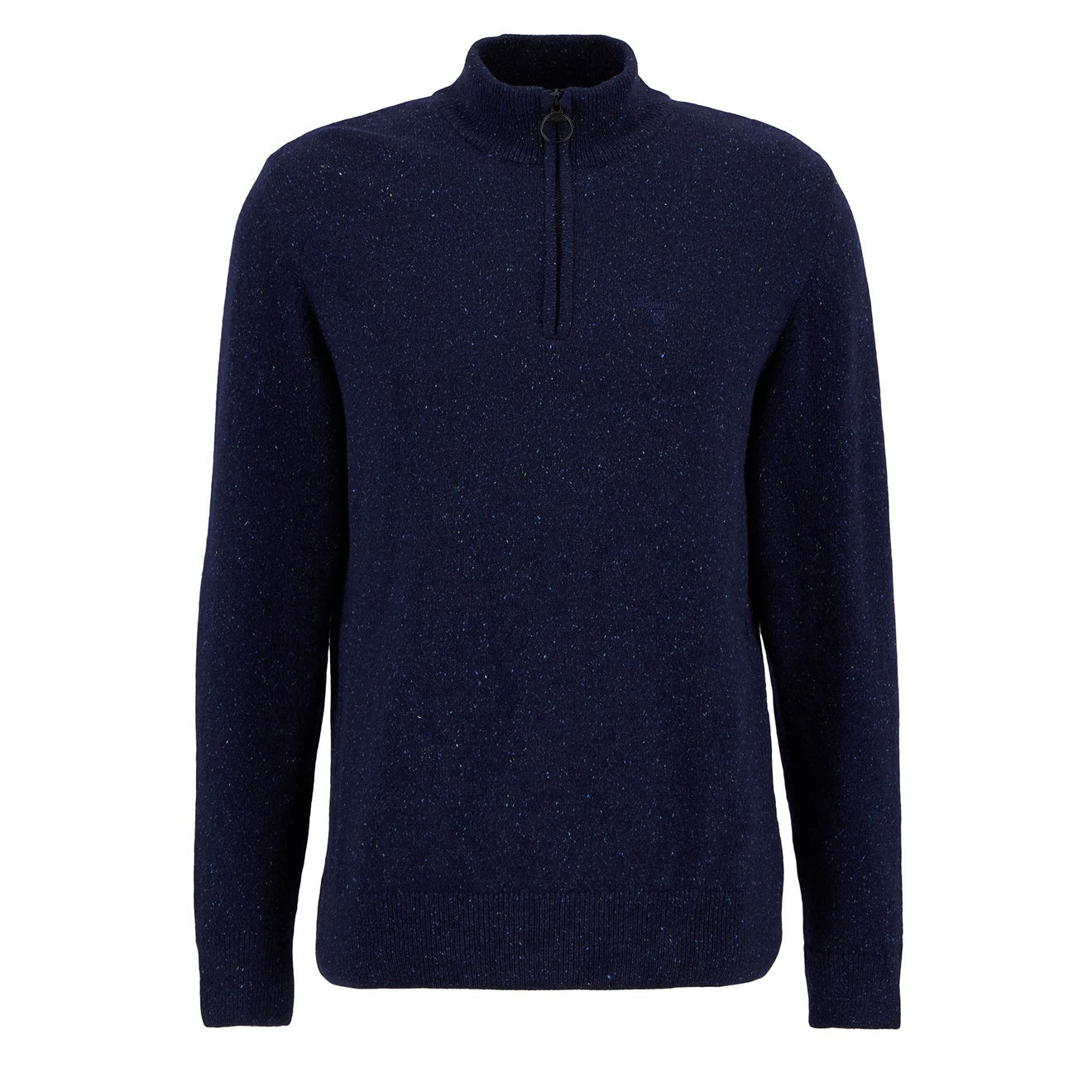 Barbour Essential Tisbury Half Zip Knitted Jumper Navy - The Sporting Lodge