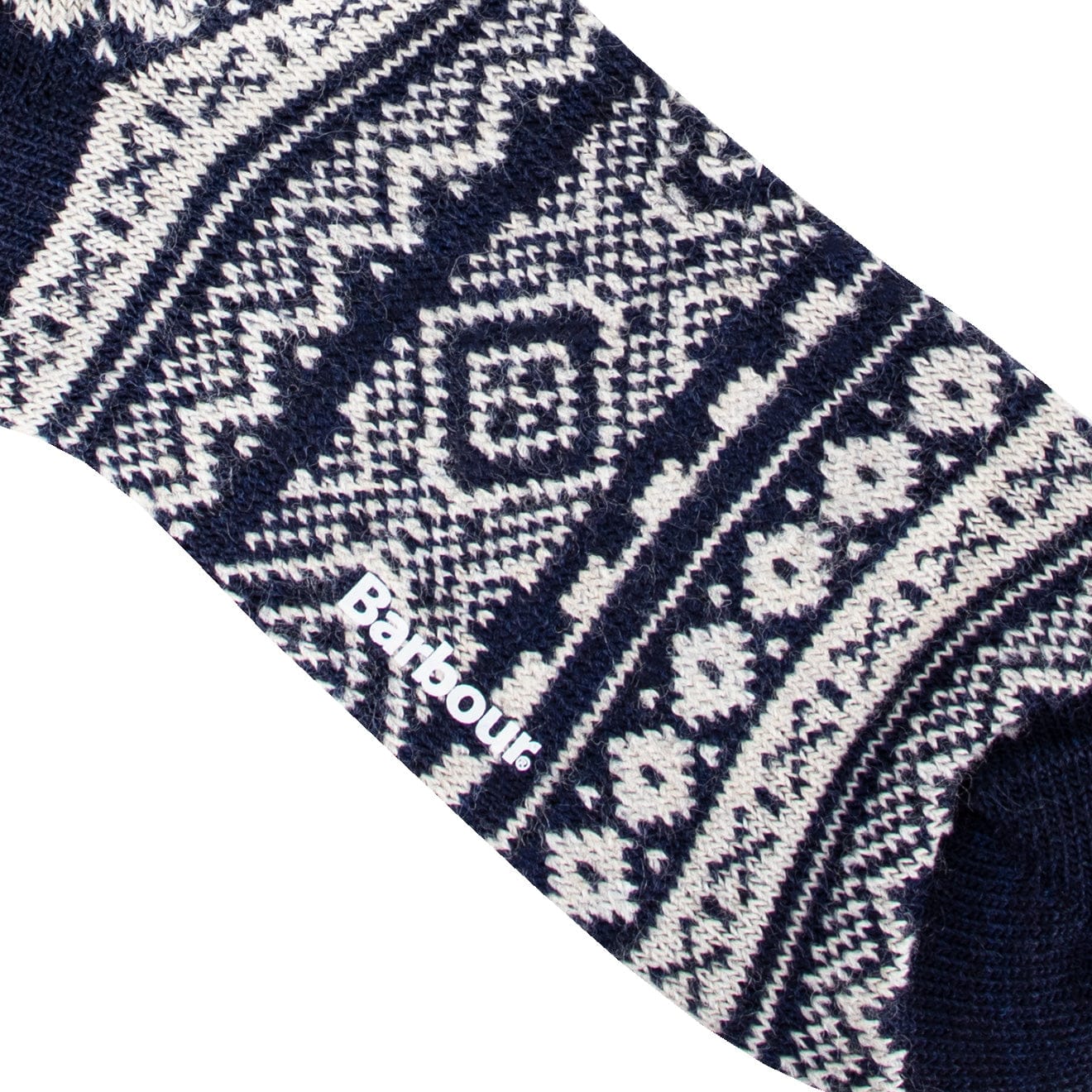 Barbour Fairisle Sock Navy - The Sporting Lodge