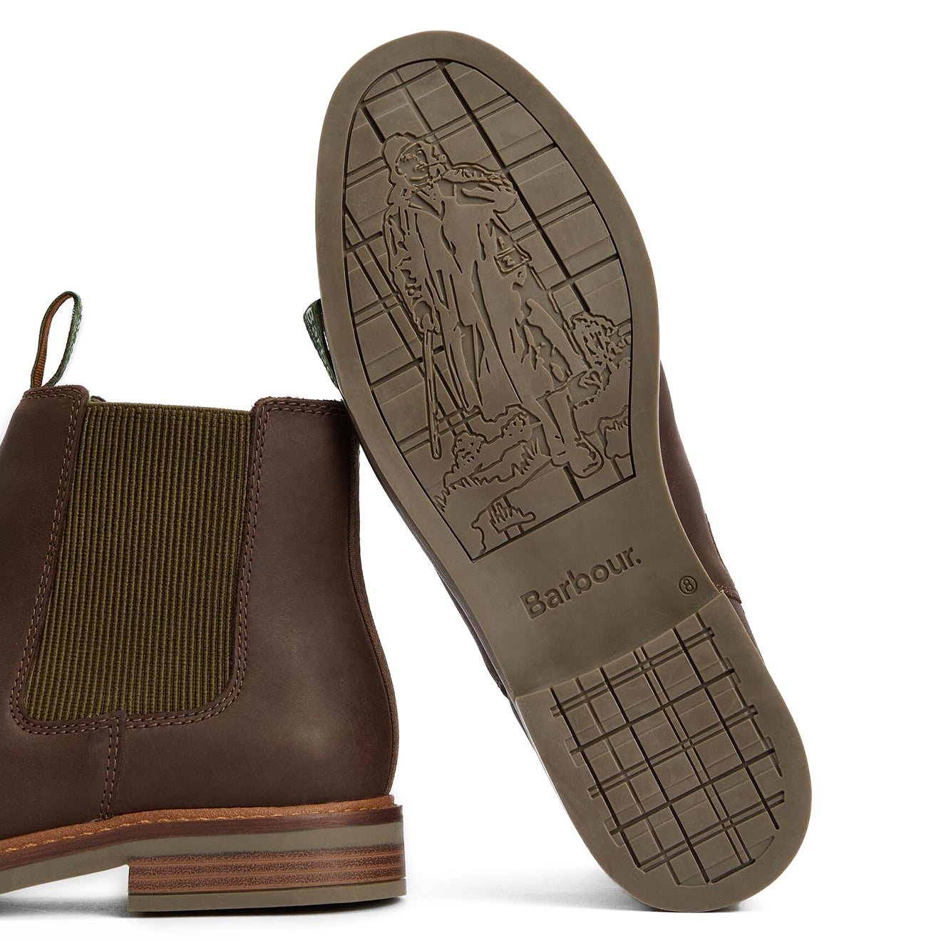 Barbour Farsley Chelsea Boots Choco - The Sporting Lodge
