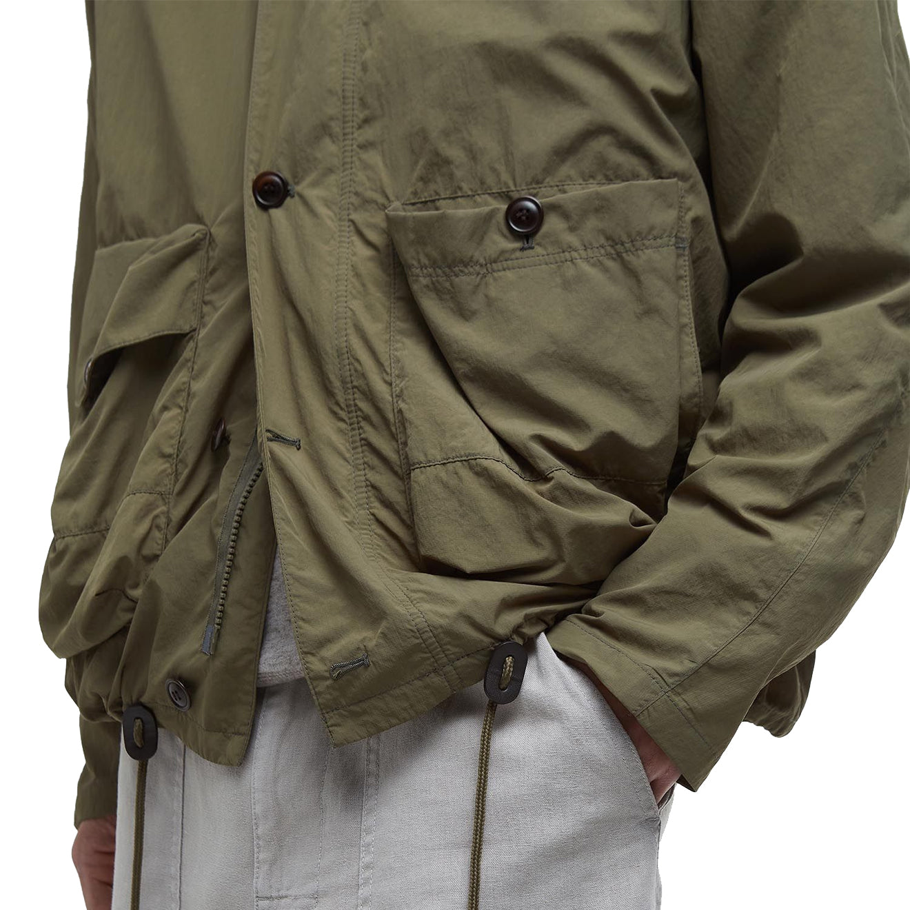 Barbour Fatigue Casual Jacket Burnt Olive - The Sporting Lodge