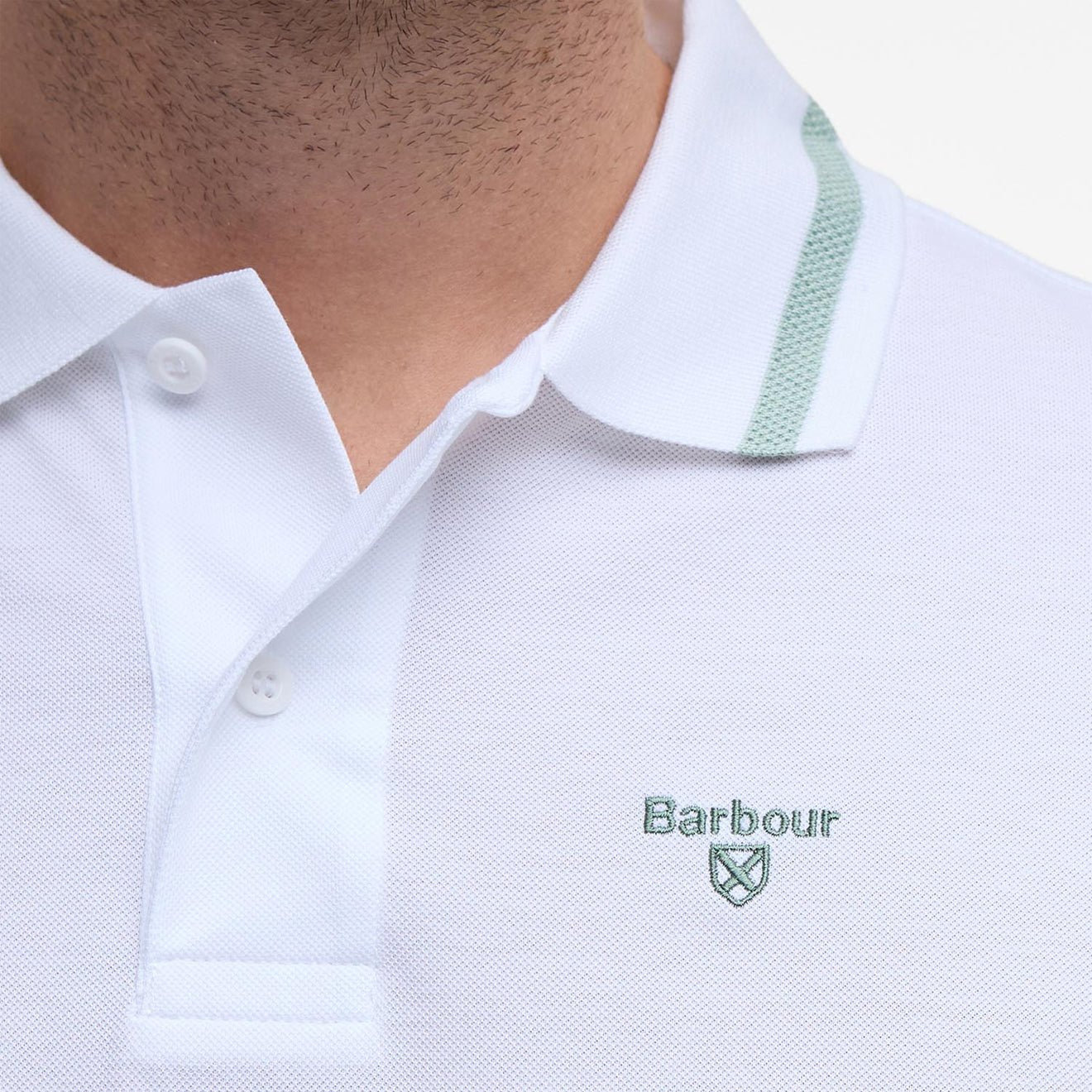 Barbour Ferrybridge Lightweight Polo Shirt White - The Sporting Lodge