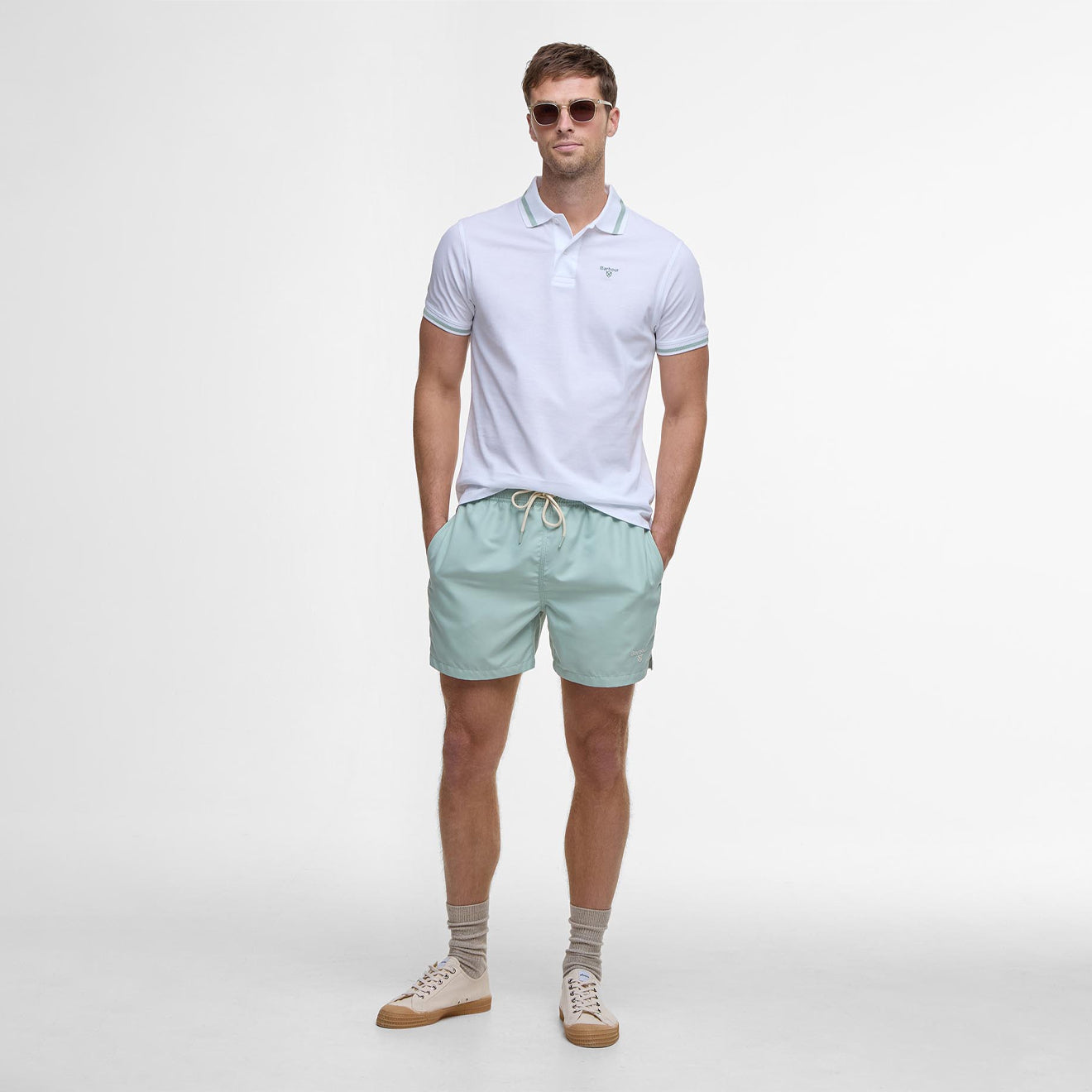Barbour Ferrybridge Lightweight Polo Shirt White