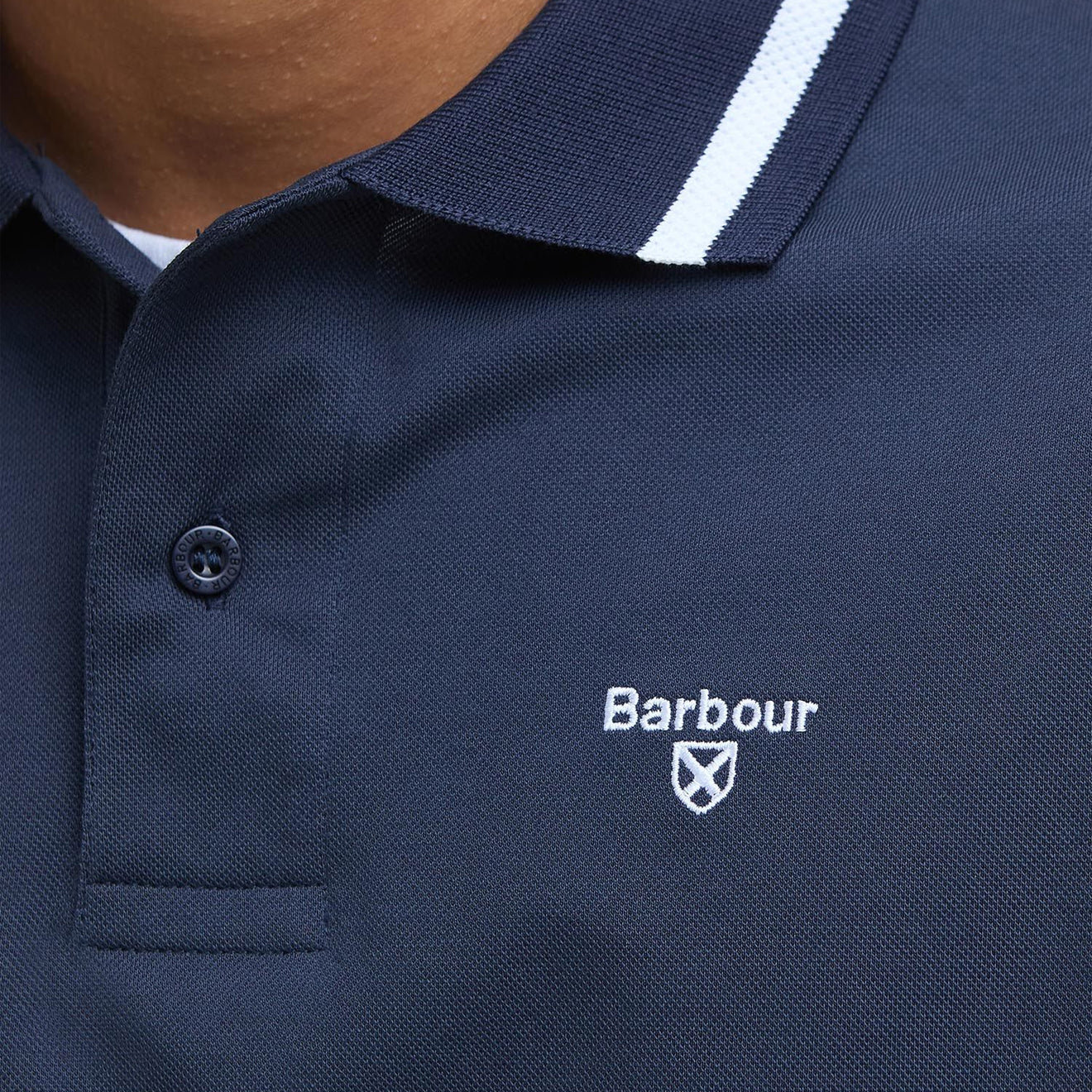 Barbour Ferrybridge Lightweight Tailored Fit Polo Shirt Navy - The Sporting Lodge