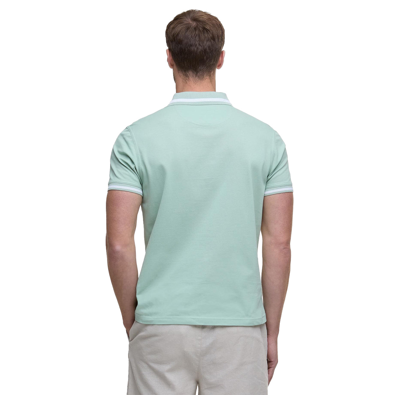 Barbour Ferrybridge Lightweight Tailored Fit Polo Shirt Pale Apple - The Sporting Lodge